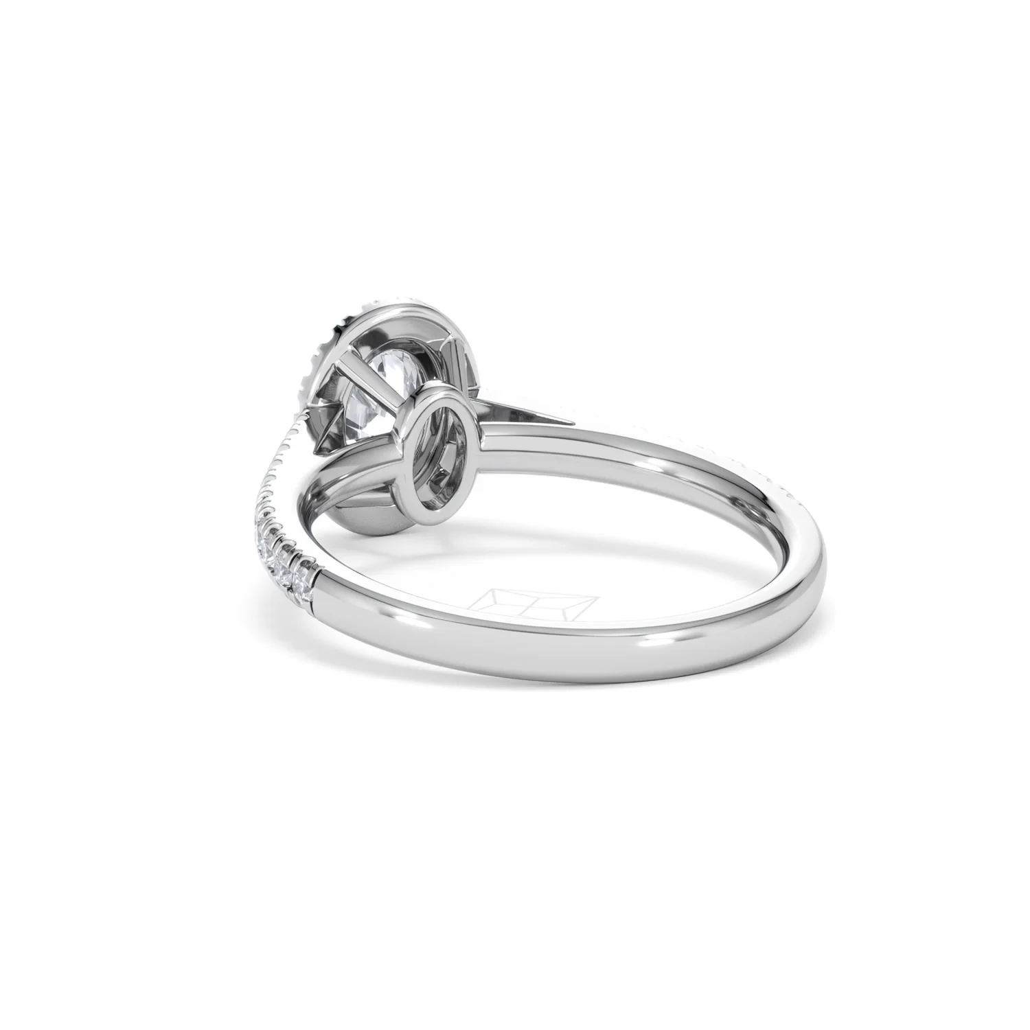 Georgina GIA Oval Diamond Halo Engagement Ring 18KW Gold 1.30ct G/Vs2 - Image 56