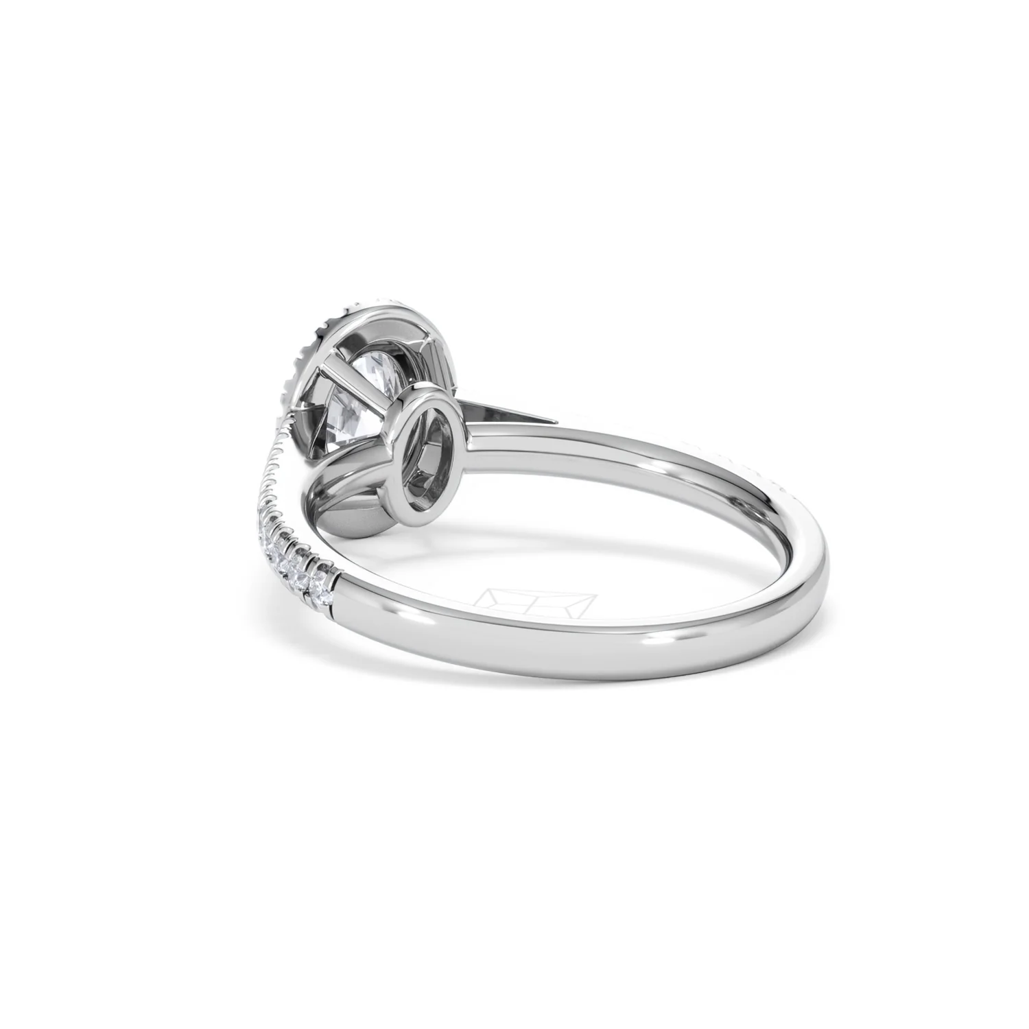 Georgina GIA Oval Diamond Halo Engagement Ring 18KW Gold 1.30ct G/Vs2 - Image 57