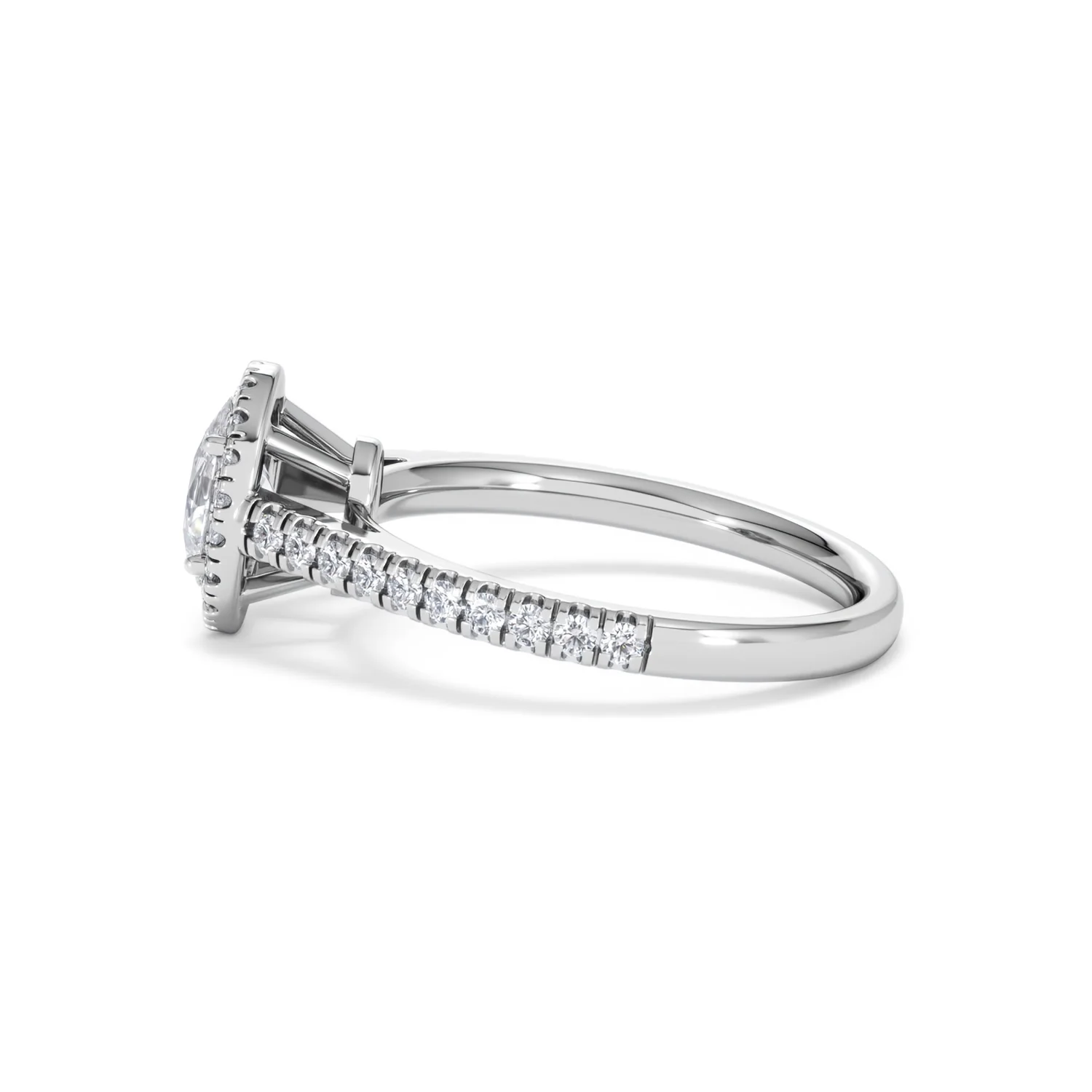 Georgina GIA Oval Diamond Halo Engagement Ring 18KW Gold 1.30ct G/Vs2 - Image 69