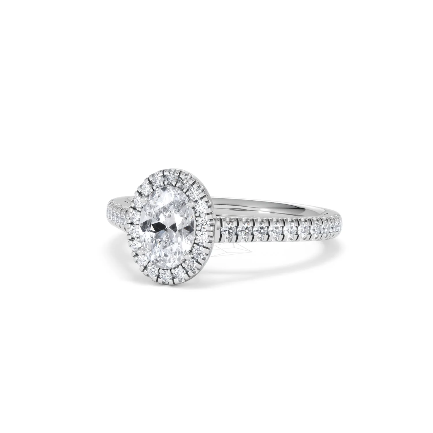 Georgina GIA Oval Diamond Halo Engagement Ring 18KW Gold 1.30ct G/Vs2 - Image 85