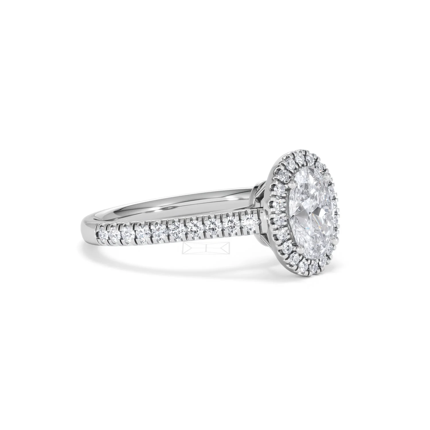 Georgina GIA Oval Diamond Halo Engagement Ring 18KW Gold 1.55ct G/VS1 - Image 18