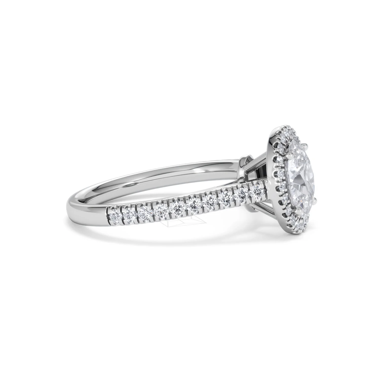 Georgina GIA Oval Diamond Halo Engagement Ring 18KW Gold 1.55ct G/VS1 - Image 23