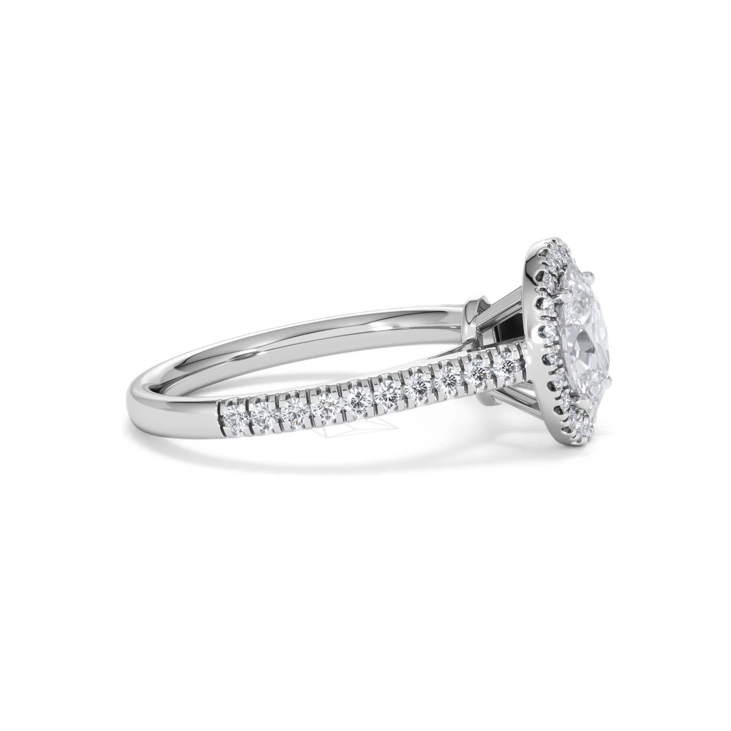 Georgina GIA Oval Diamond Halo Engagement Ring 18KW Gold 1.55ct G/VS1 - Image 24