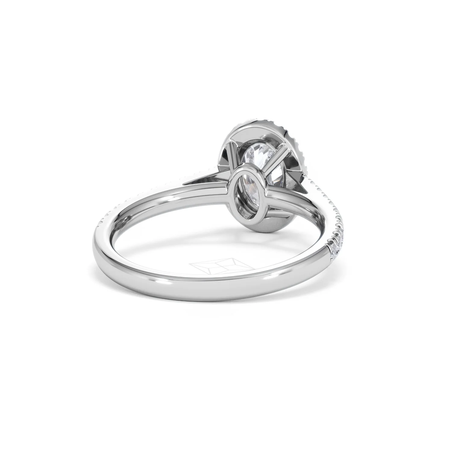Georgina GIA Oval Diamond Halo Engagement Ring 18KW Gold 1.55ct G/VS1 - Image 44