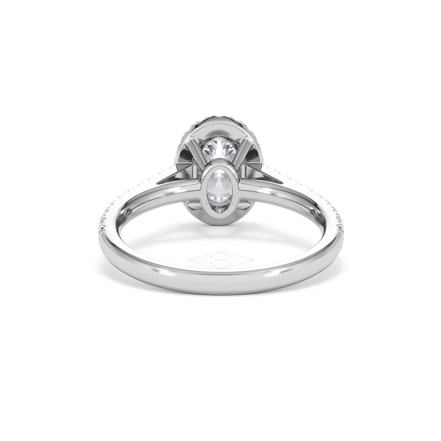 Georgina GIA Oval Diamond Halo Engagement Ring 18KW Gold 1.55ct G/VS1 - Image 48