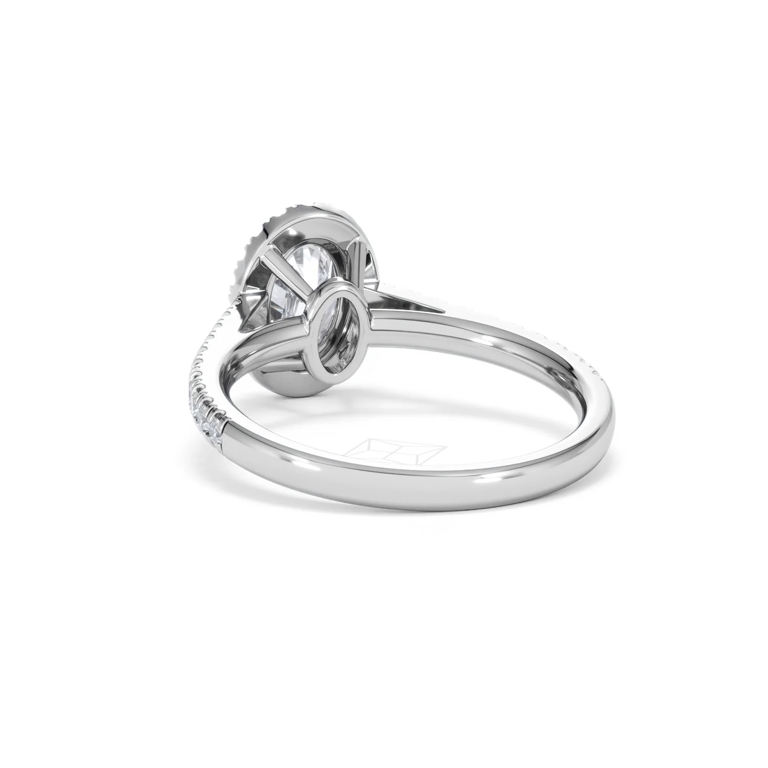 Georgina GIA Oval Diamond Halo Engagement Ring 18KW Gold 1.55ct G/VS1 - Image 53