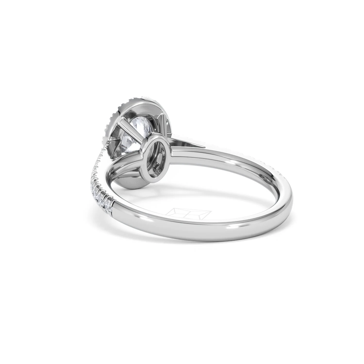 Georgina GIA Oval Diamond Halo Engagement Ring 18KW Gold 1.55ct G/VS1 - Image 54