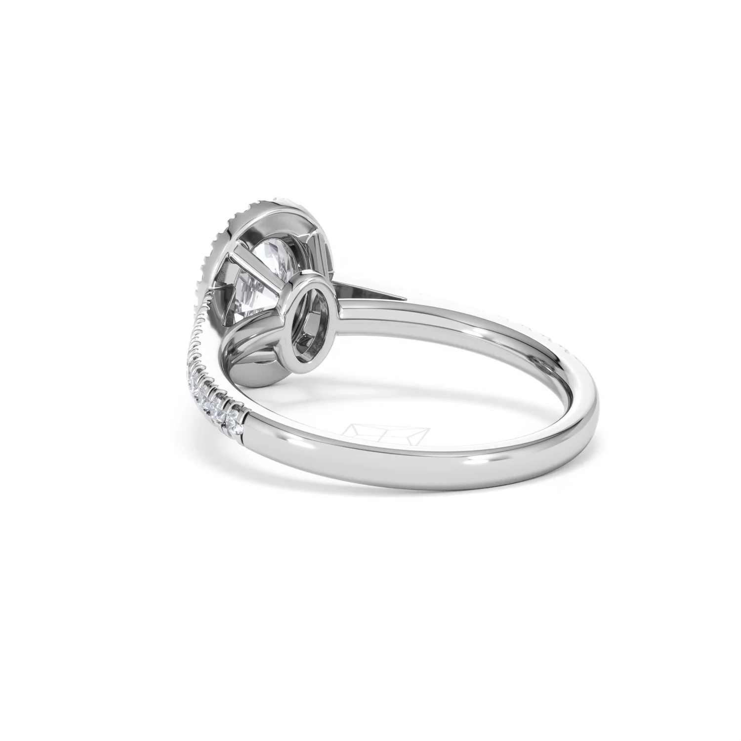 Georgina GIA Oval Diamond Halo Engagement Ring 18KW Gold 1.55ct G/VS1 - Image 55