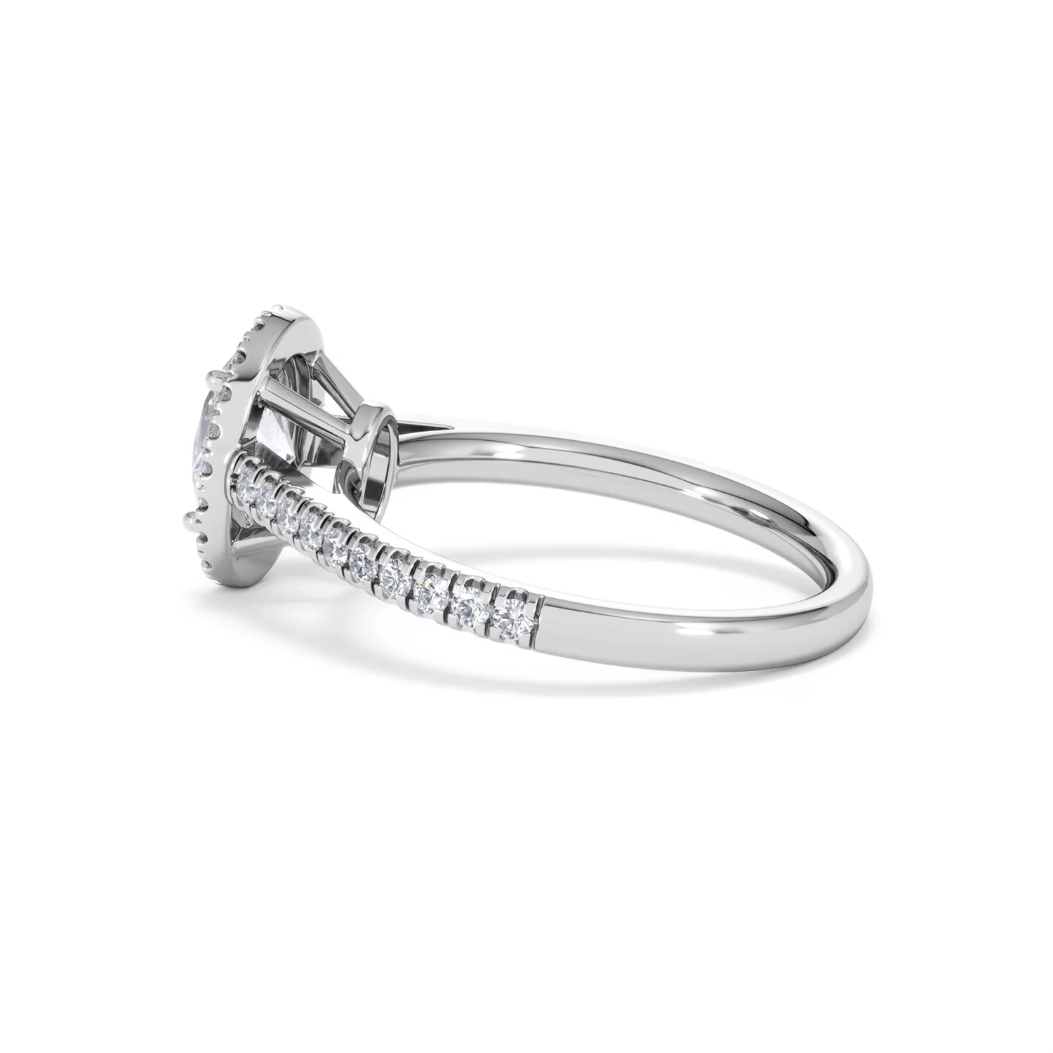 Georgina GIA Oval Diamond Halo Engagement Ring 18KW Gold 1.55ct G/VS1 - Image 63