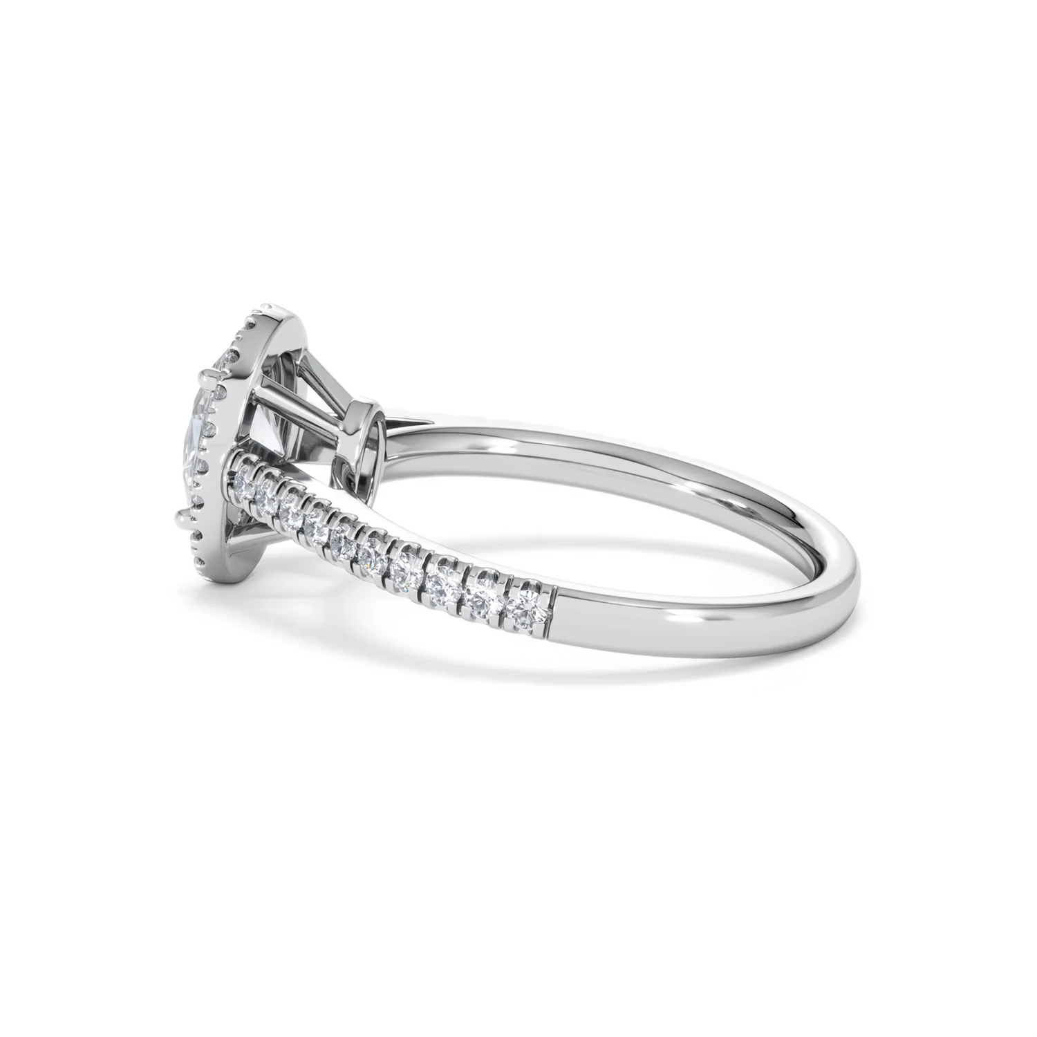 Georgina GIA Oval Diamond Halo Engagement Ring 18KW Gold 1.55ct G/VS1 - Image 64