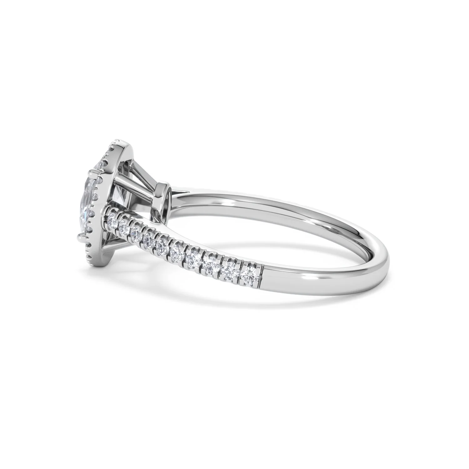 Georgina GIA Oval Diamond Halo Engagement Ring 18KW Gold 1.55ct G/VS1 - Image 65