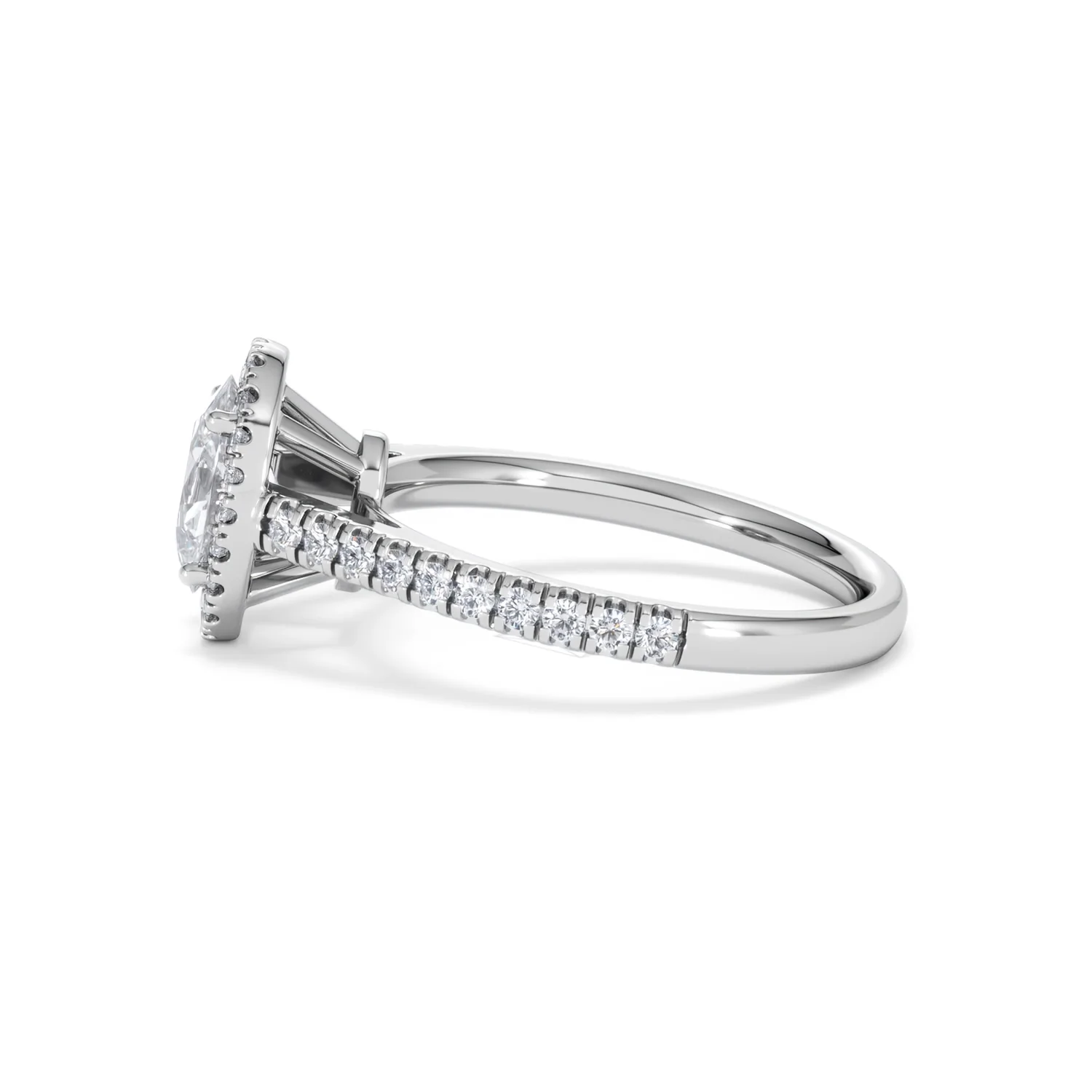 Georgina GIA Oval Diamond Halo Engagement Ring 18KW Gold 1.55ct G/VS1 - Image 68