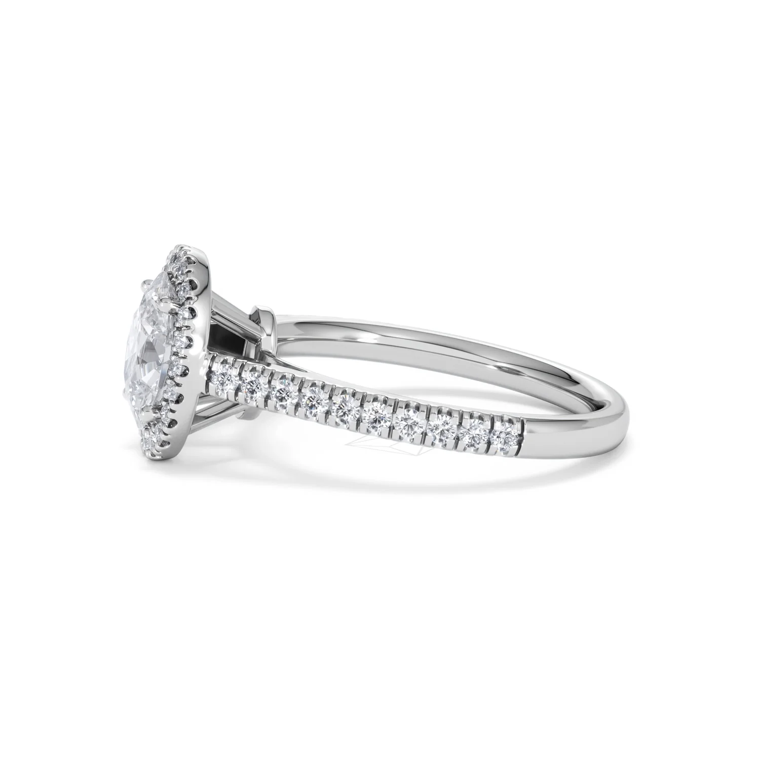 Georgina GIA Oval Diamond Halo Engagement Ring 18KW Gold 1.55ct G/VS1 - Image 71