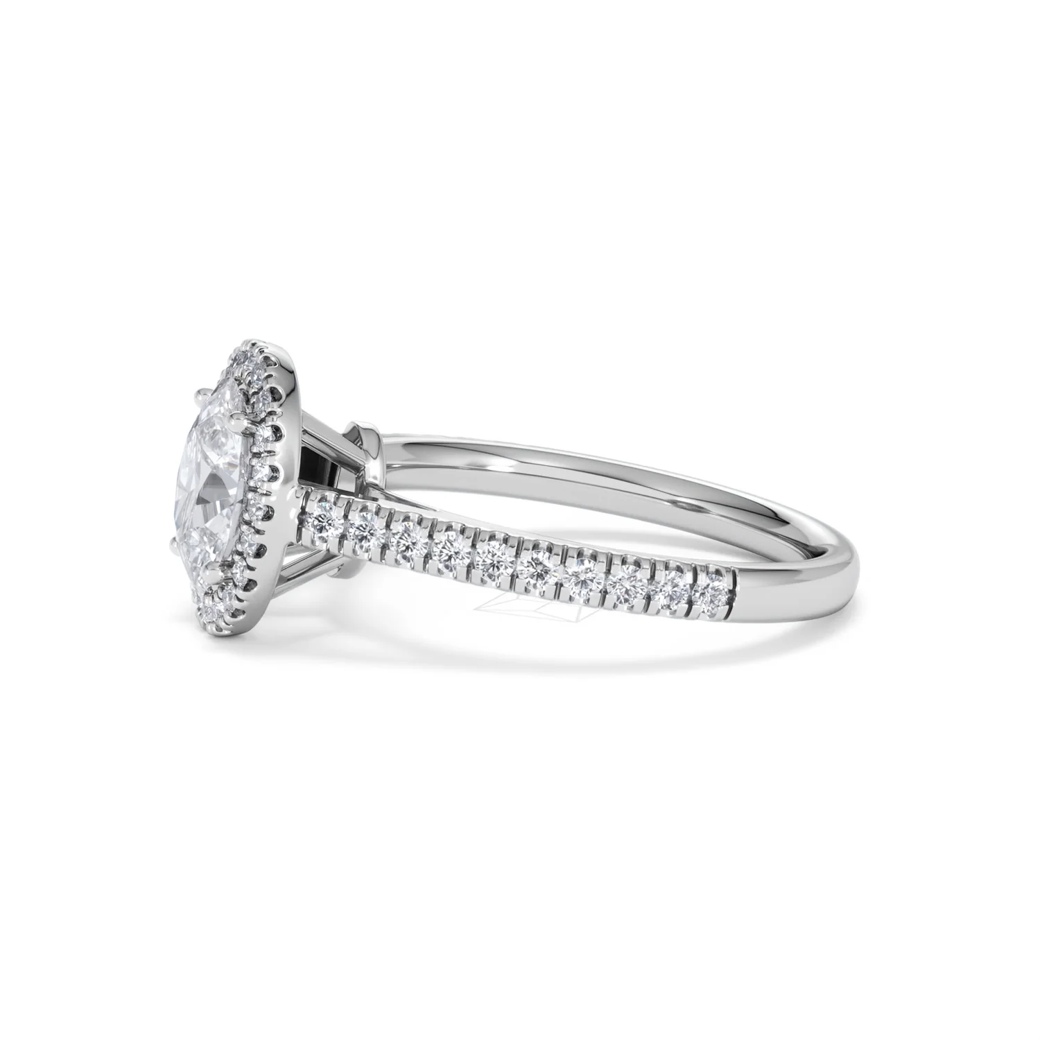Georgina GIA Oval Diamond Halo Engagement Ring 18KW Gold 1.55ct G/VS1 - Image 72
