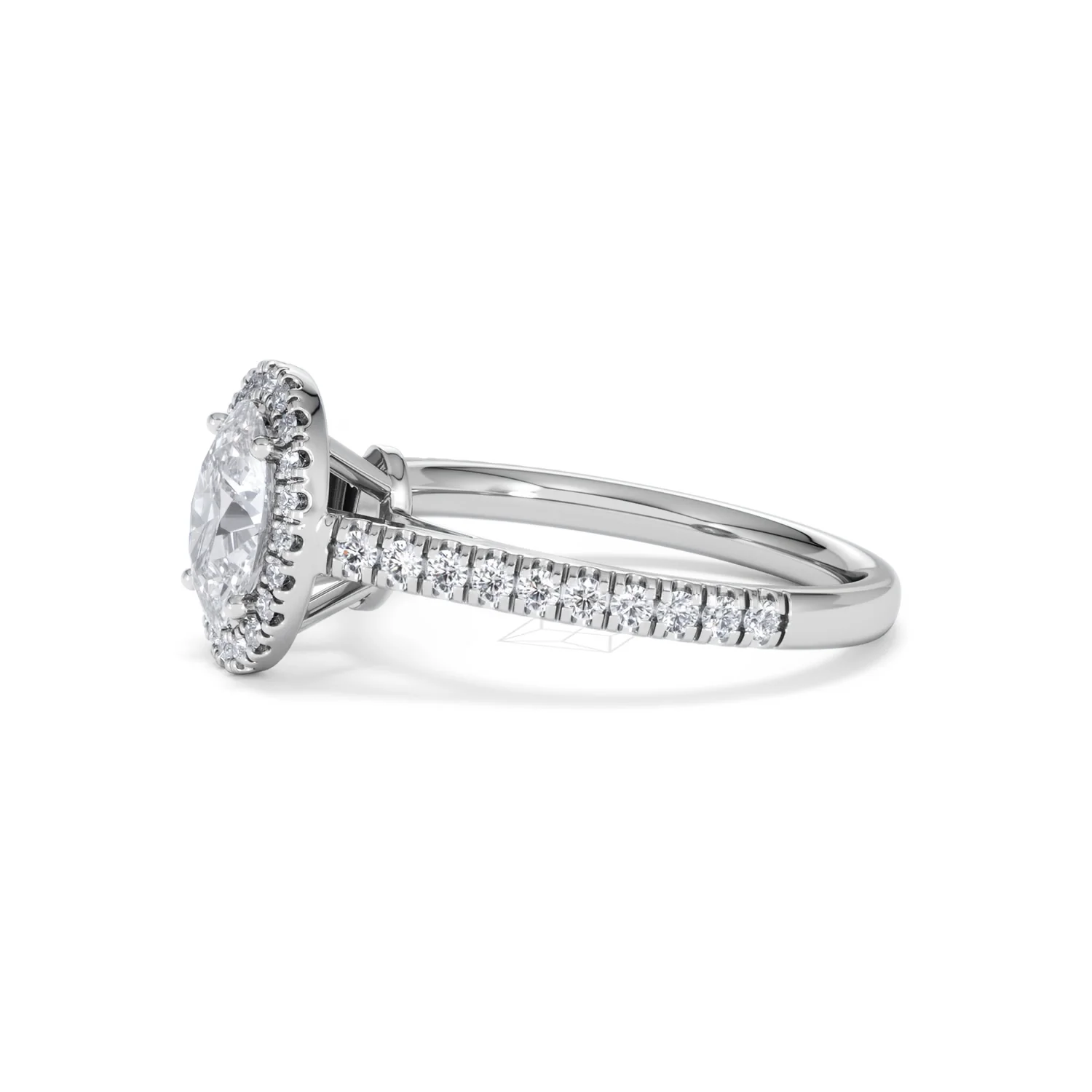 Georgina GIA Oval Diamond Halo Engagement Ring 18KW Gold 1.55ct G/VS1 - Image 73