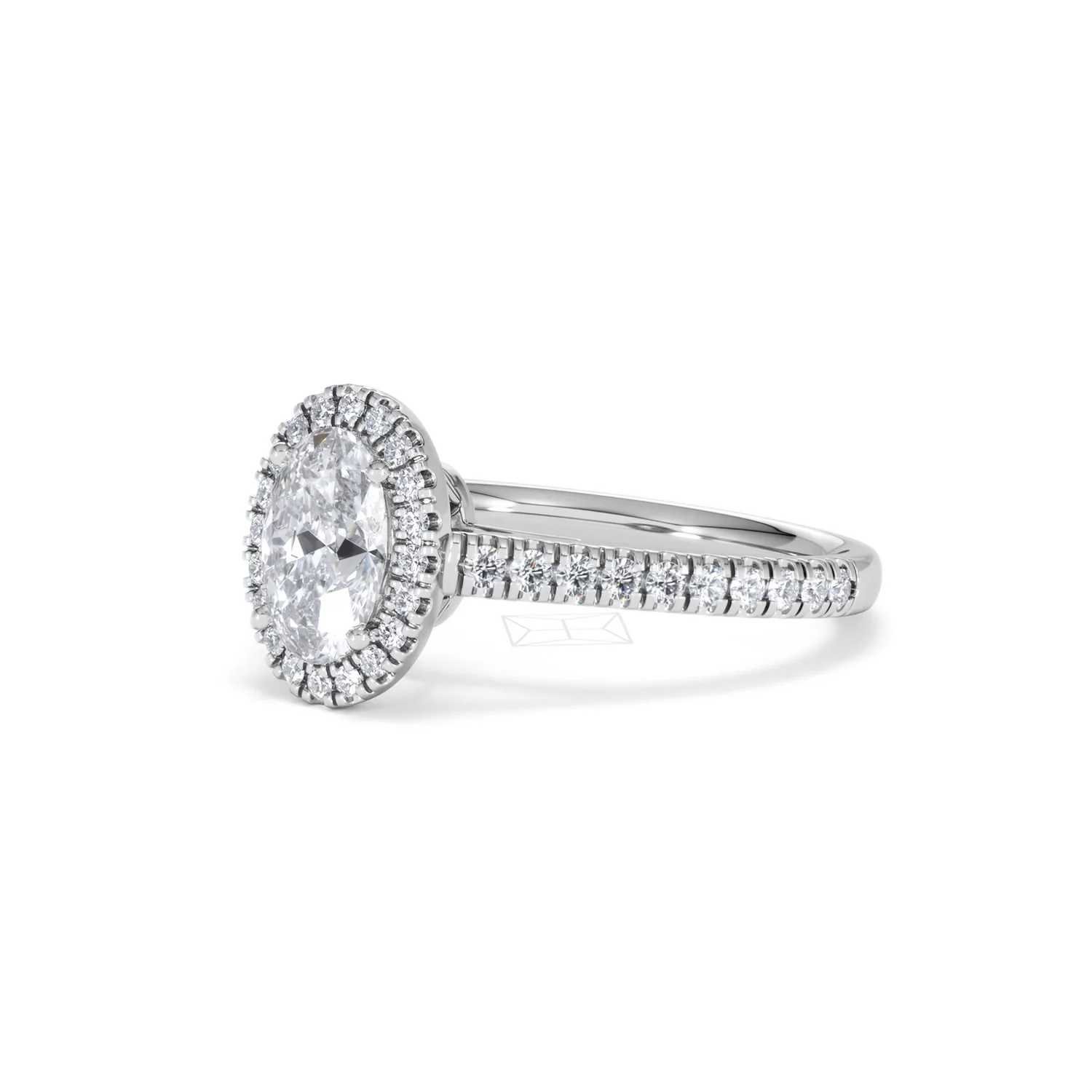 Georgina GIA Oval Diamond Halo Engagement Ring 18KW Gold 1.55ct G/VS1 - Image 79
