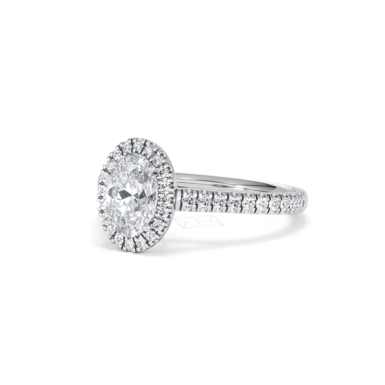 Georgina GIA Oval Diamond Halo Engagement Ring 18KW Gold 1.55ct G/VS1 - Image 81