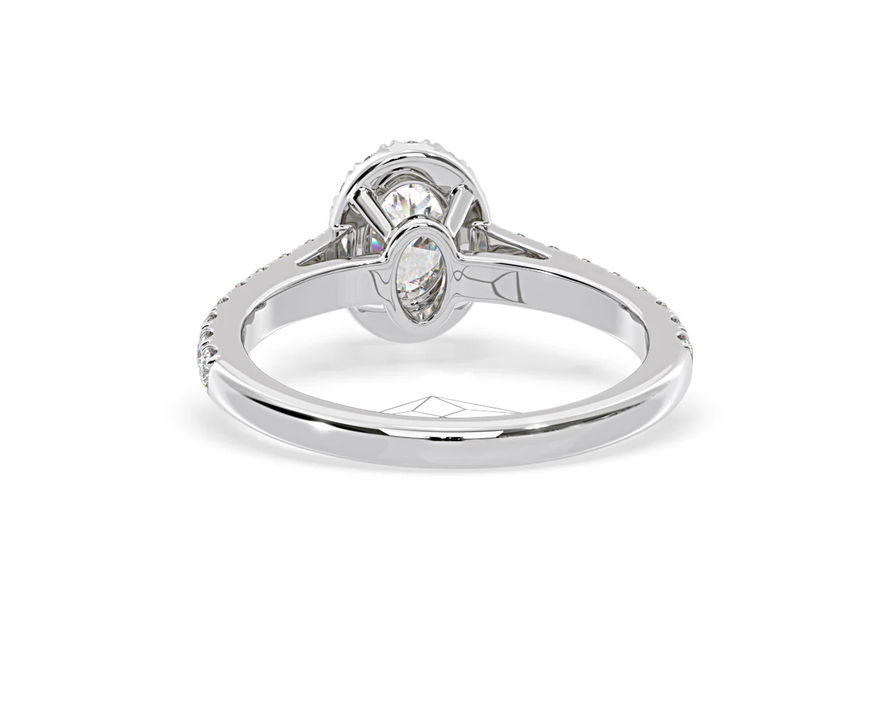 Georgina GIA Oval Diamond Halo Engagement Ring Platinum 1.30ct G/Vs2 - Image 128