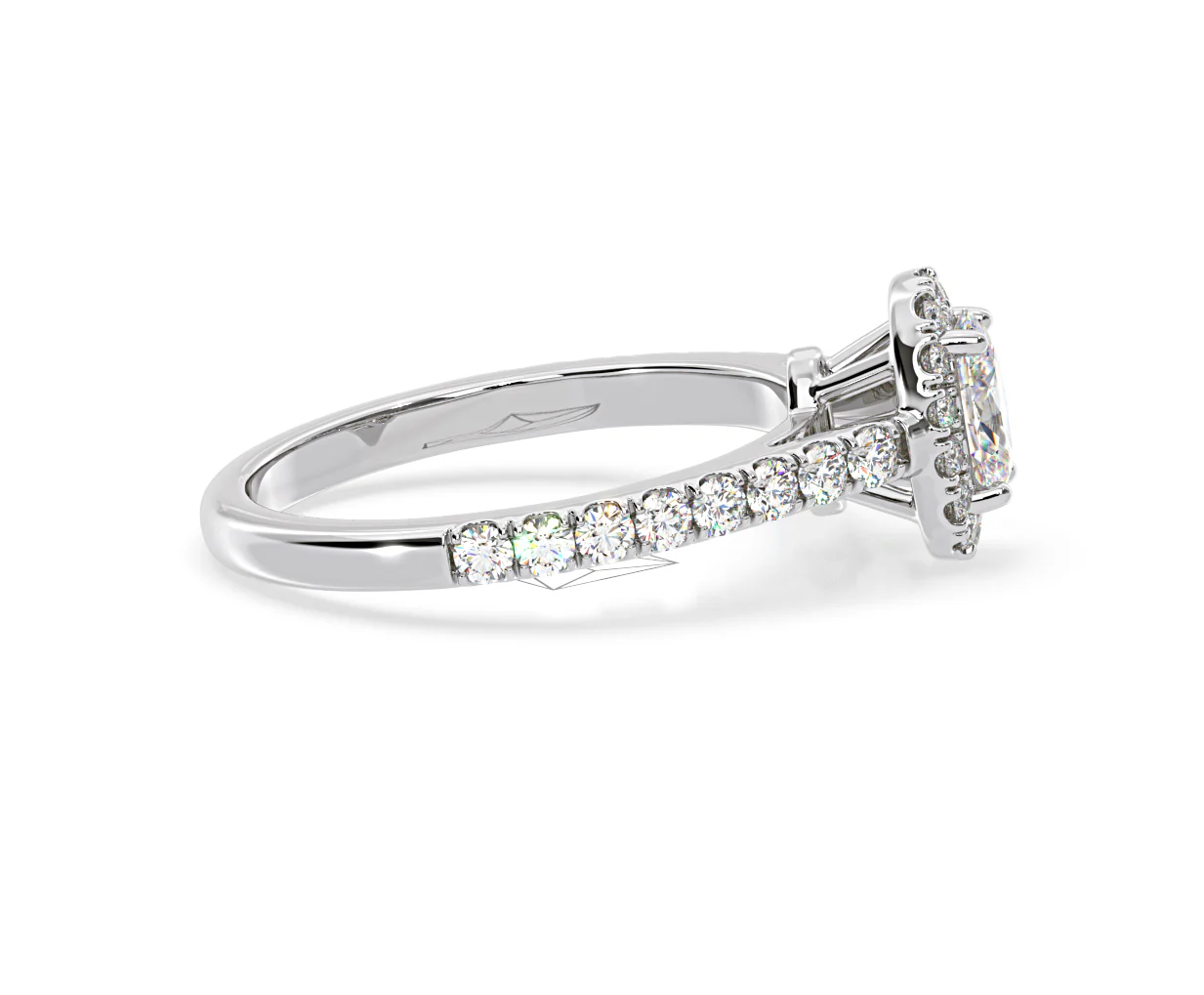 Georgina GIA Oval Diamond Halo Engagement Ring Platinum 1.30ct G/Vs2 - Image 150