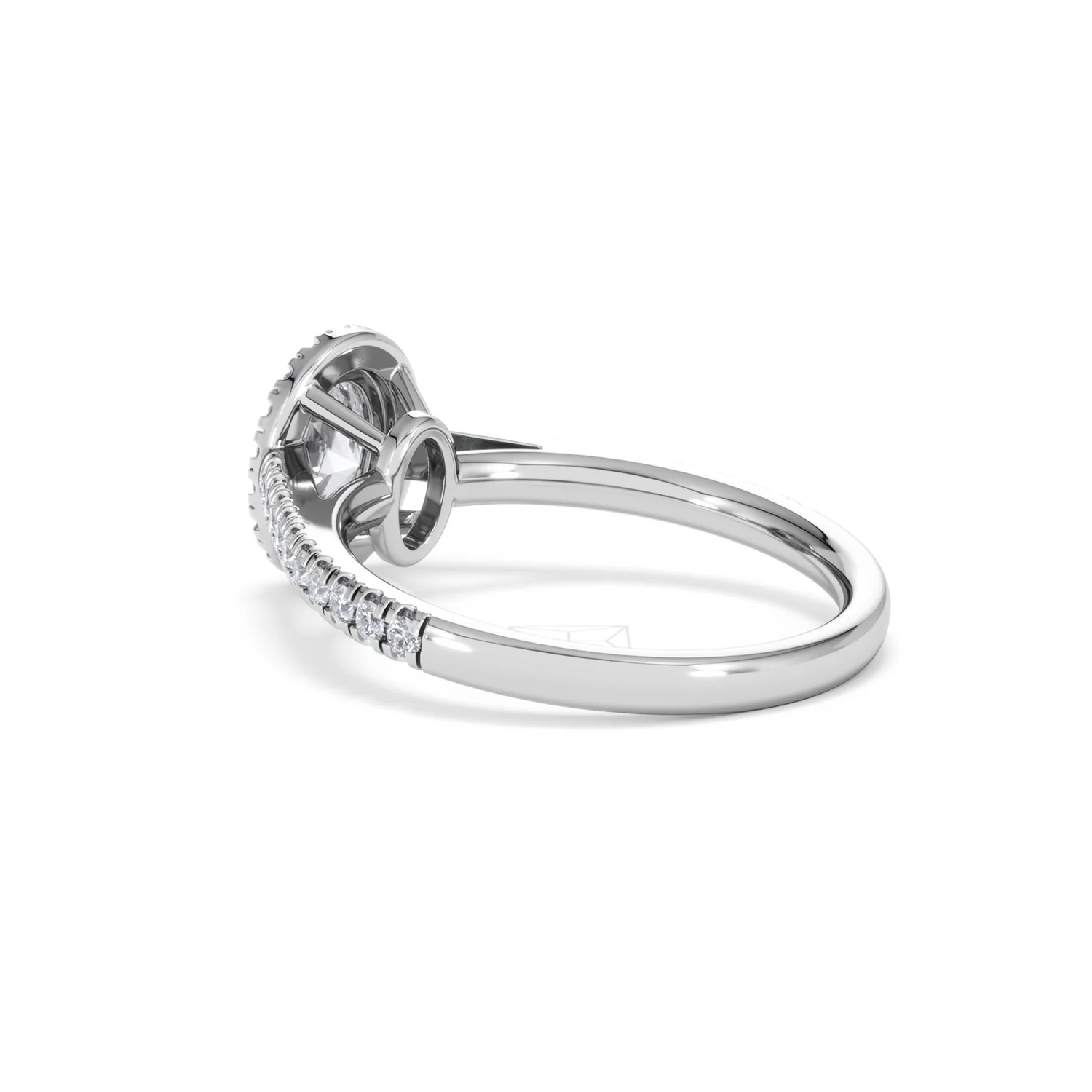 Georgina GIA Oval Diamond Halo Engagement Ring Platinum 1.30ct G/Vs2 - Image 60