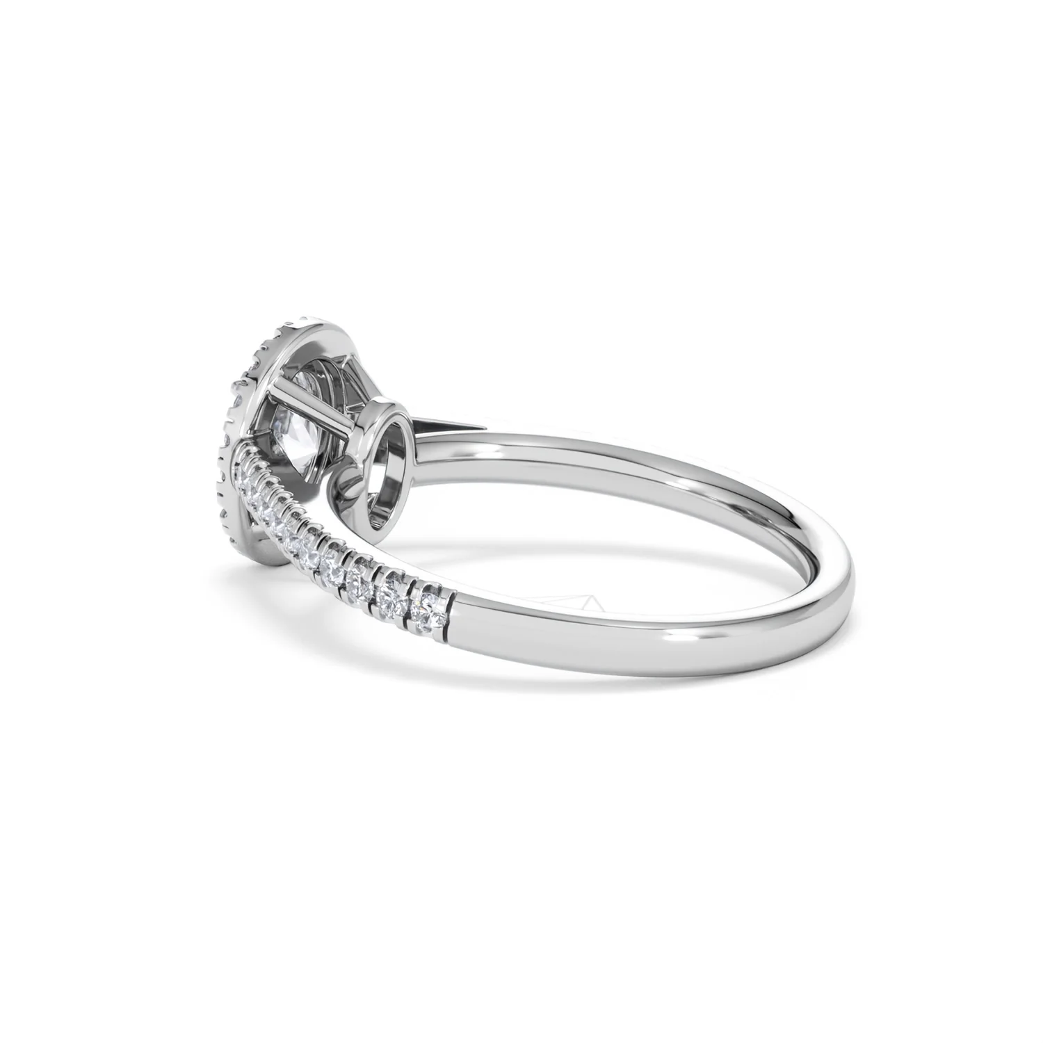 Georgina GIA Oval Diamond Halo Engagement Ring Platinum 1.30ct G/Vs2 - Image 62