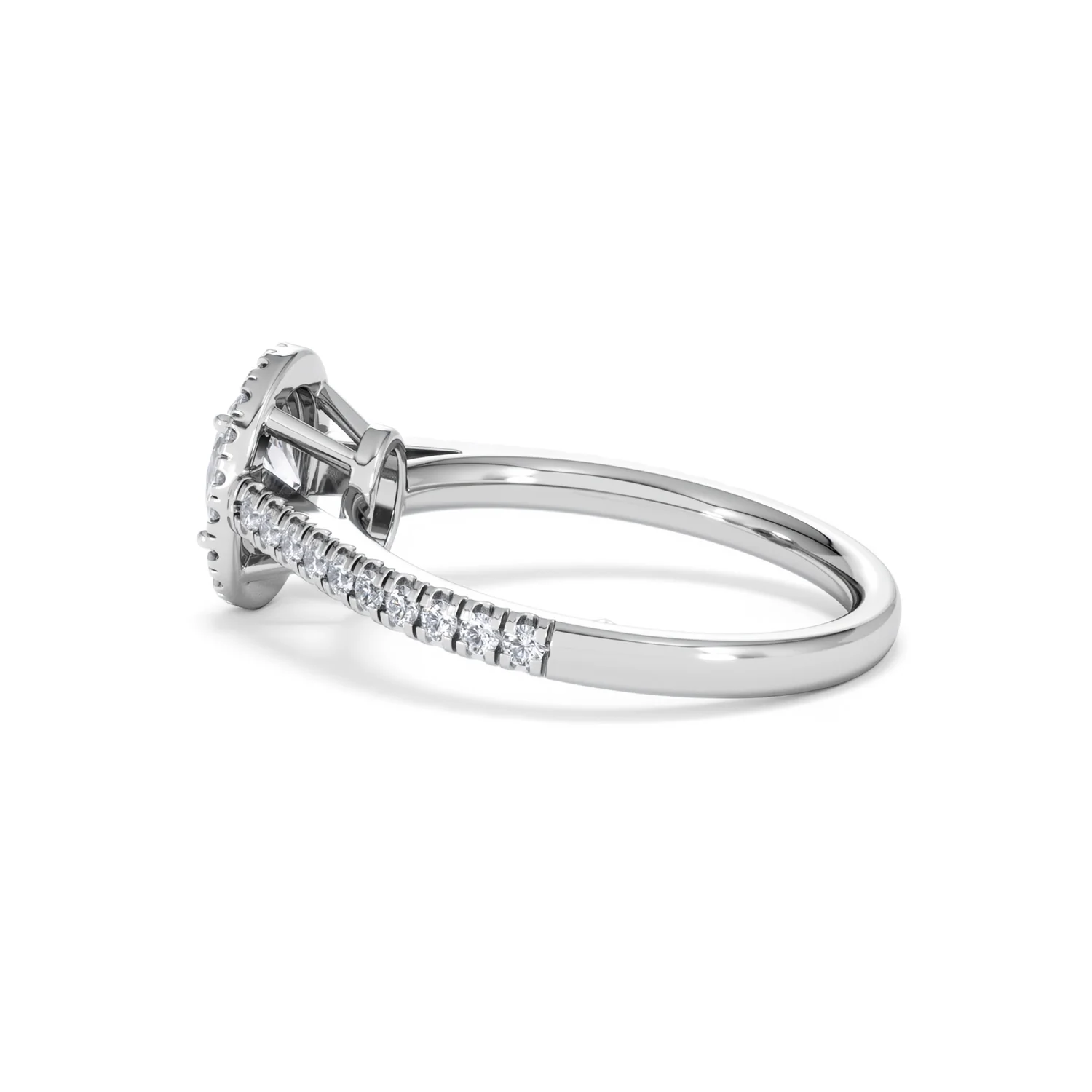 Georgina GIA Oval Diamond Halo Engagement Ring Platinum 1.30ct G/Vs2 - Image 65