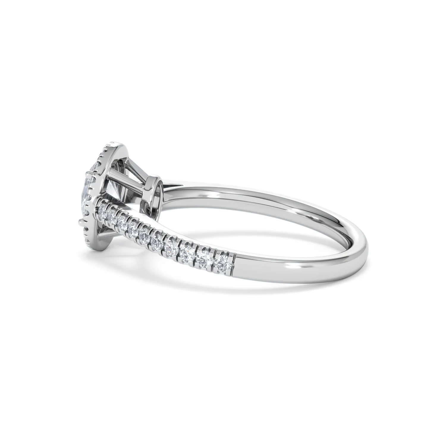 Georgina GIA Oval Diamond Halo Engagement Ring Platinum 1.30ct G/Vs2 - Image 66