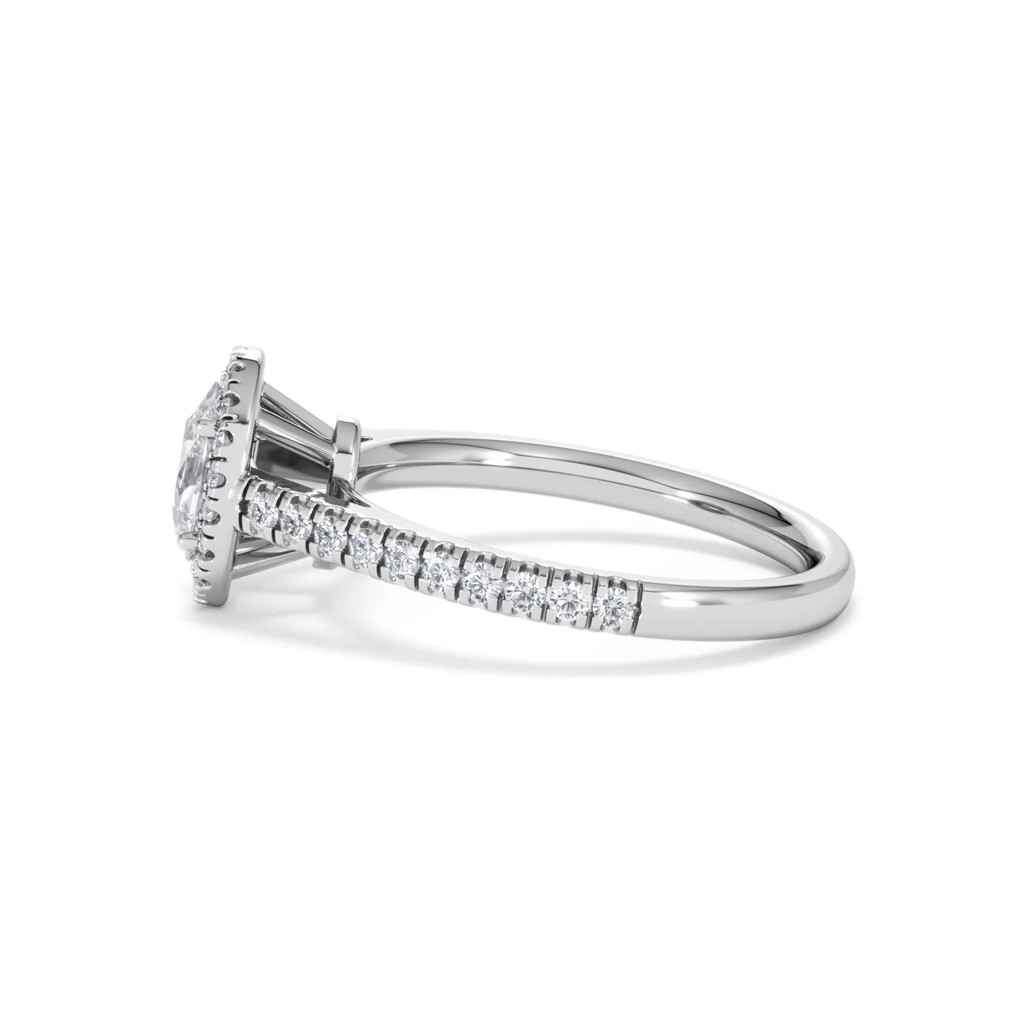 Georgina GIA Oval Diamond Halo Engagement Ring Platinum 1.30ct G/Vs2 - Image 70