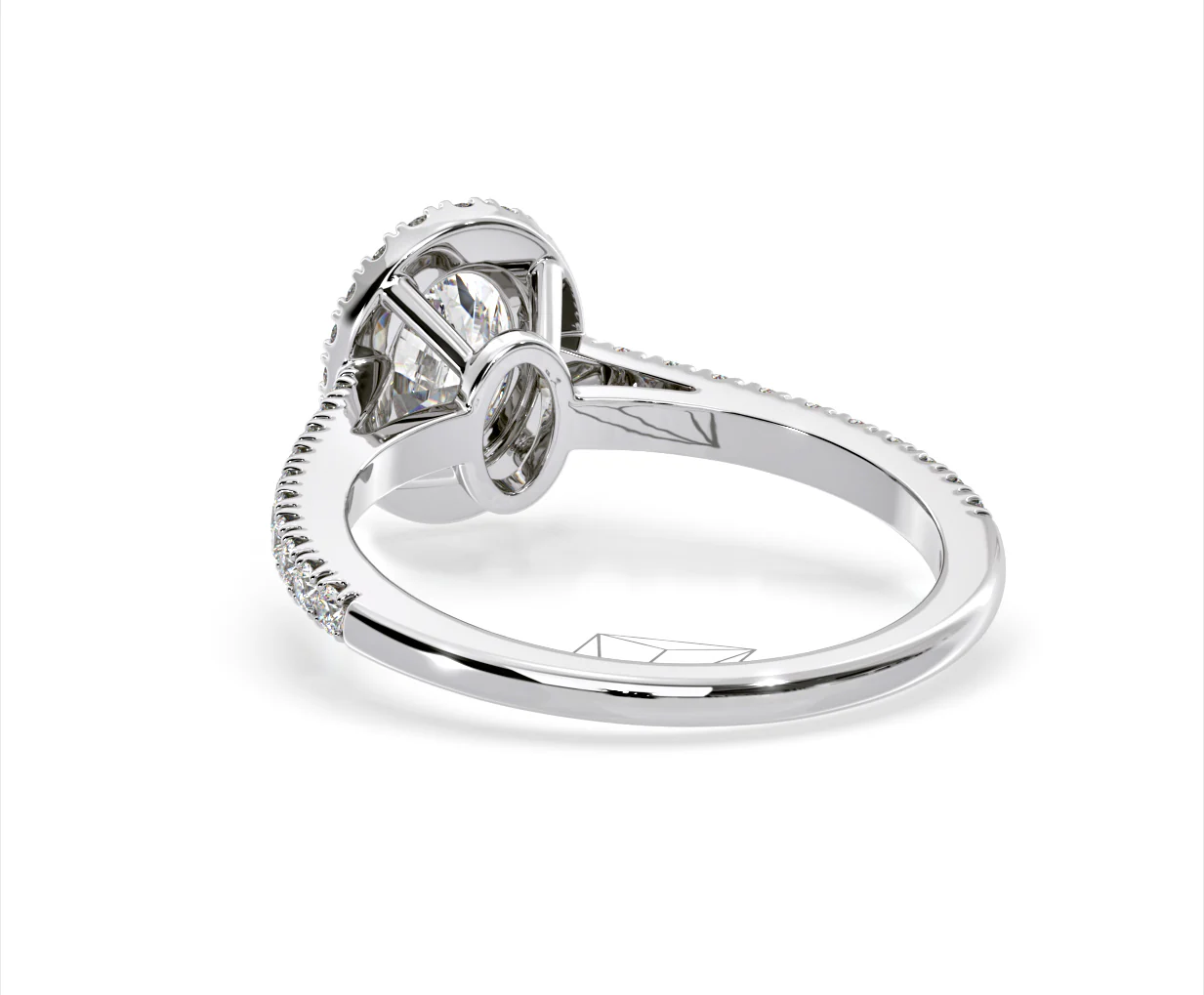 Georgina GIA Oval Diamond Halo Engagement Ring Platinum 1.55ct G/VS1 - Image 41