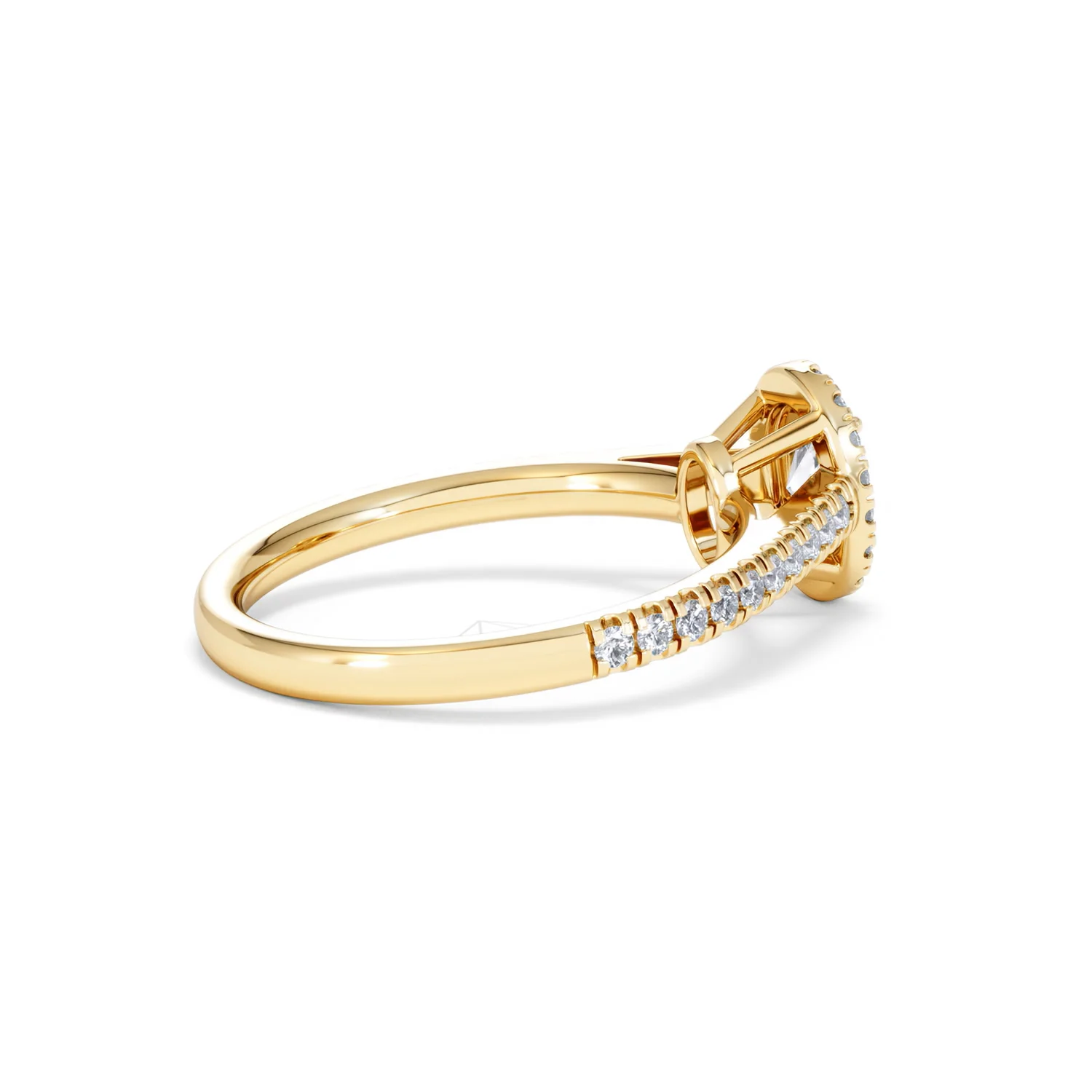 Georgina Lab Oval Diamond Halo Engagement Ring 18K Gold 1.00ct F/VS1 - Image 34