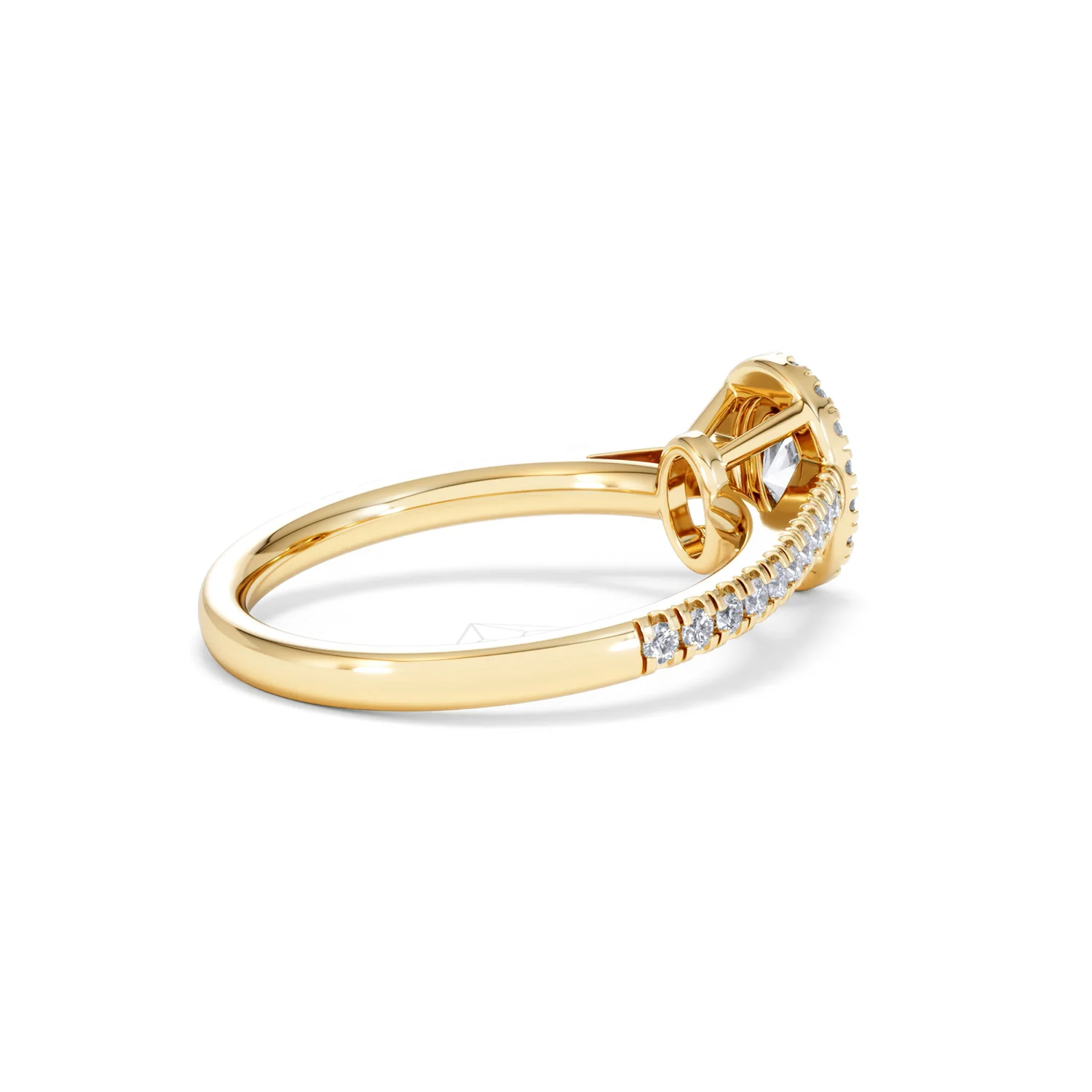 Georgina Lab Oval Diamond Halo Engagement Ring 18K Gold 1.00ct F/VS1 - Image 36
