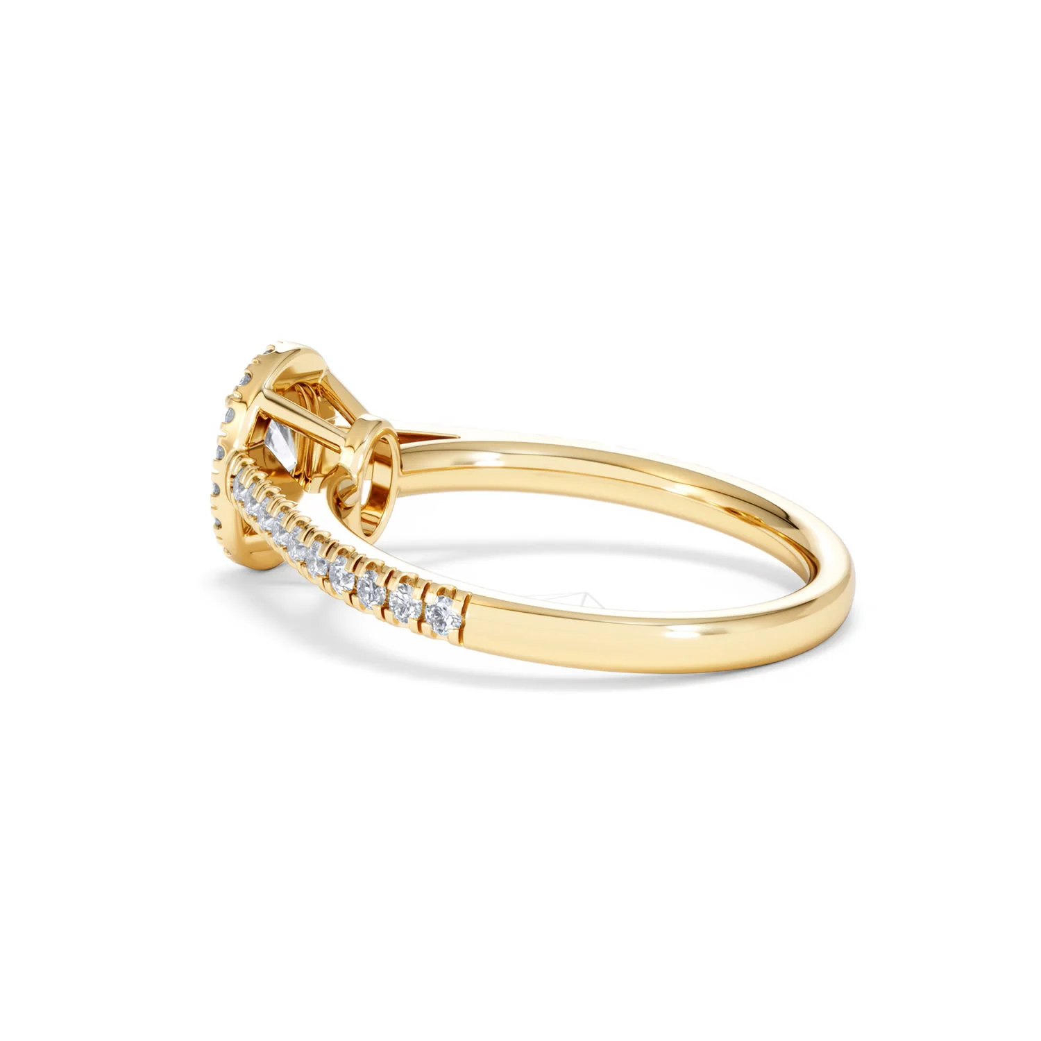 Georgina Lab Oval Diamond Halo Engagement Ring 18K Gold 1.00ct F/VS1 - Image 61