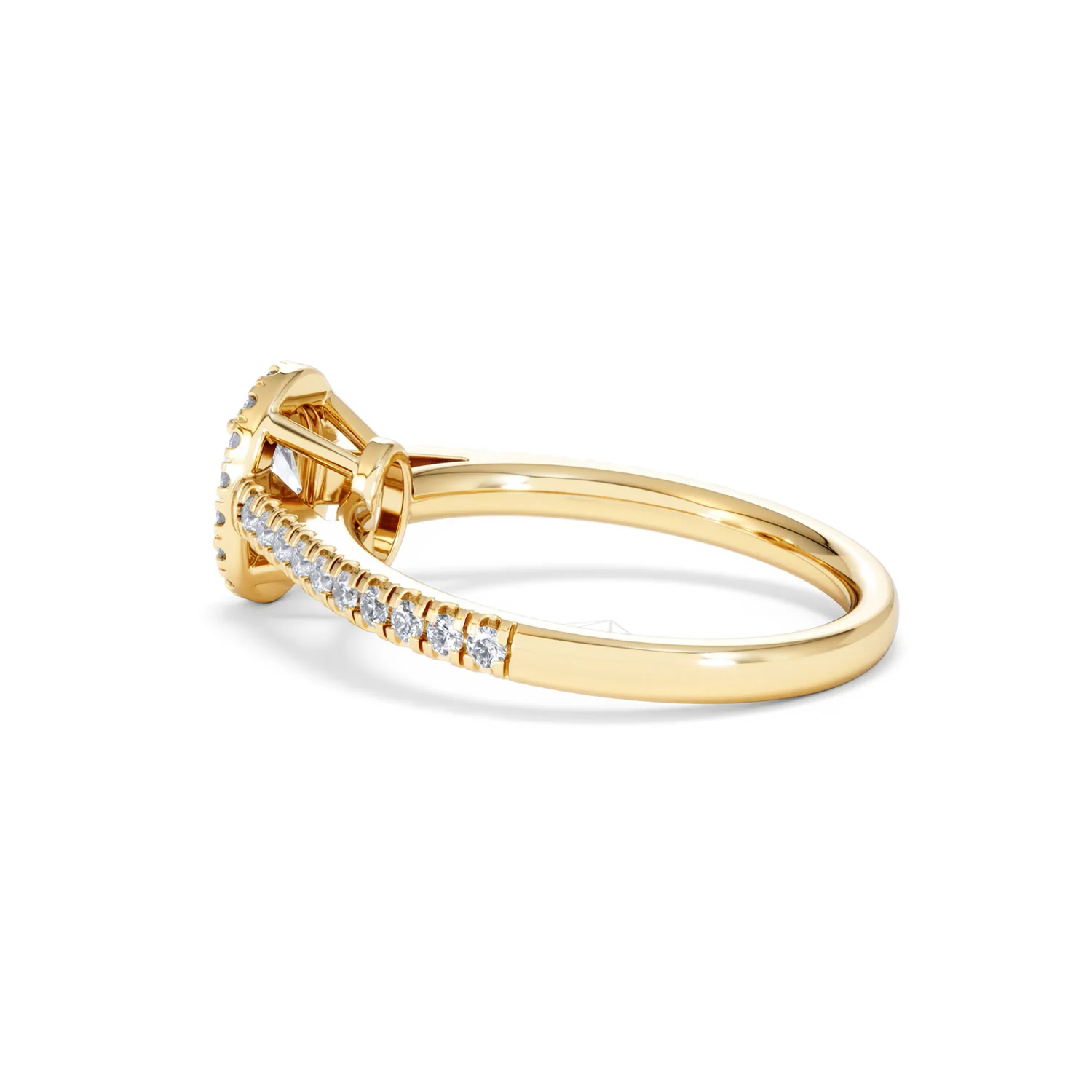 Georgina Lab Oval Diamond Halo Engagement Ring 18K Gold 1.00ct F/VS1 - Image 62