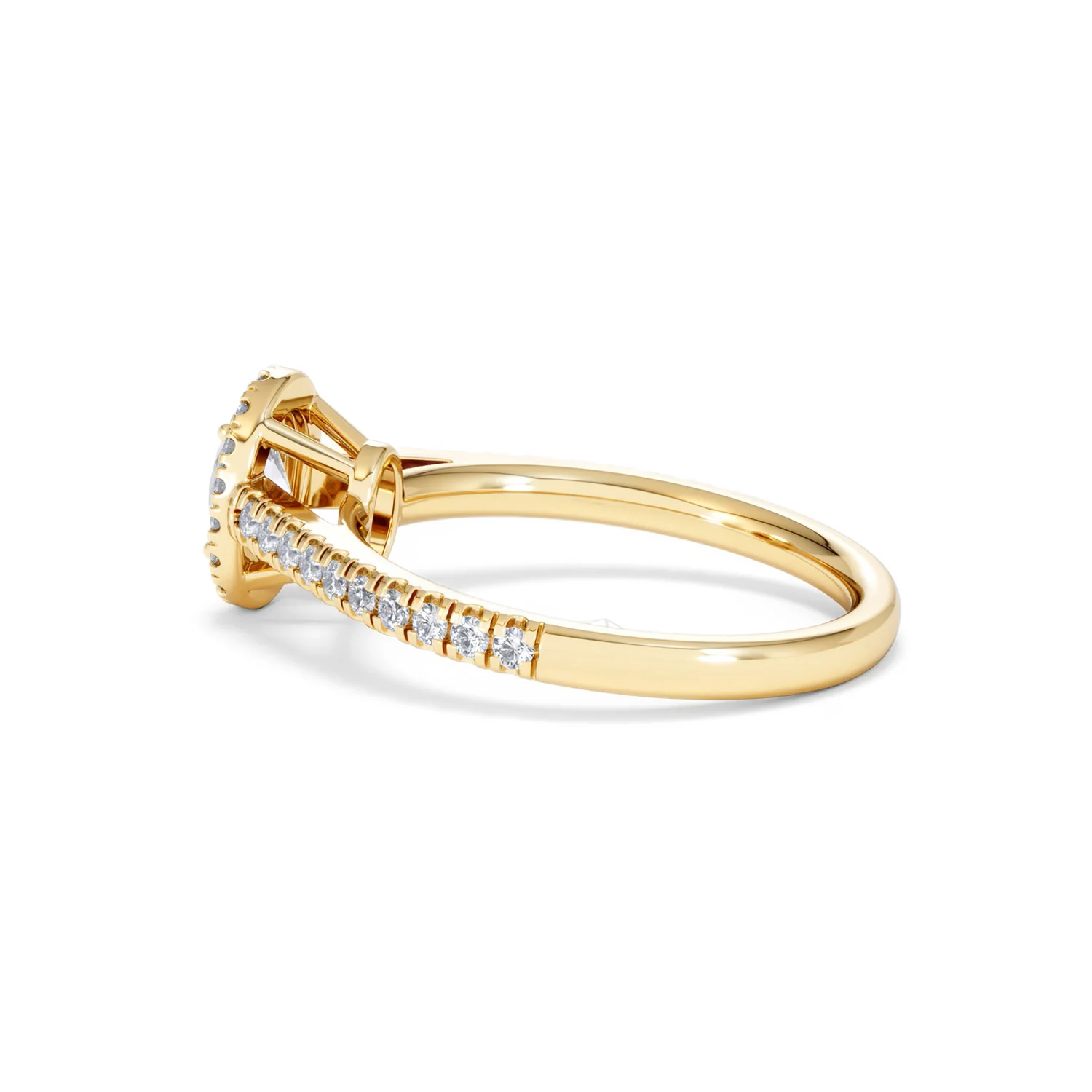 Georgina Lab Oval Diamond Halo Engagement Ring 18K Gold 1.00ct F/VS1 - Image 63