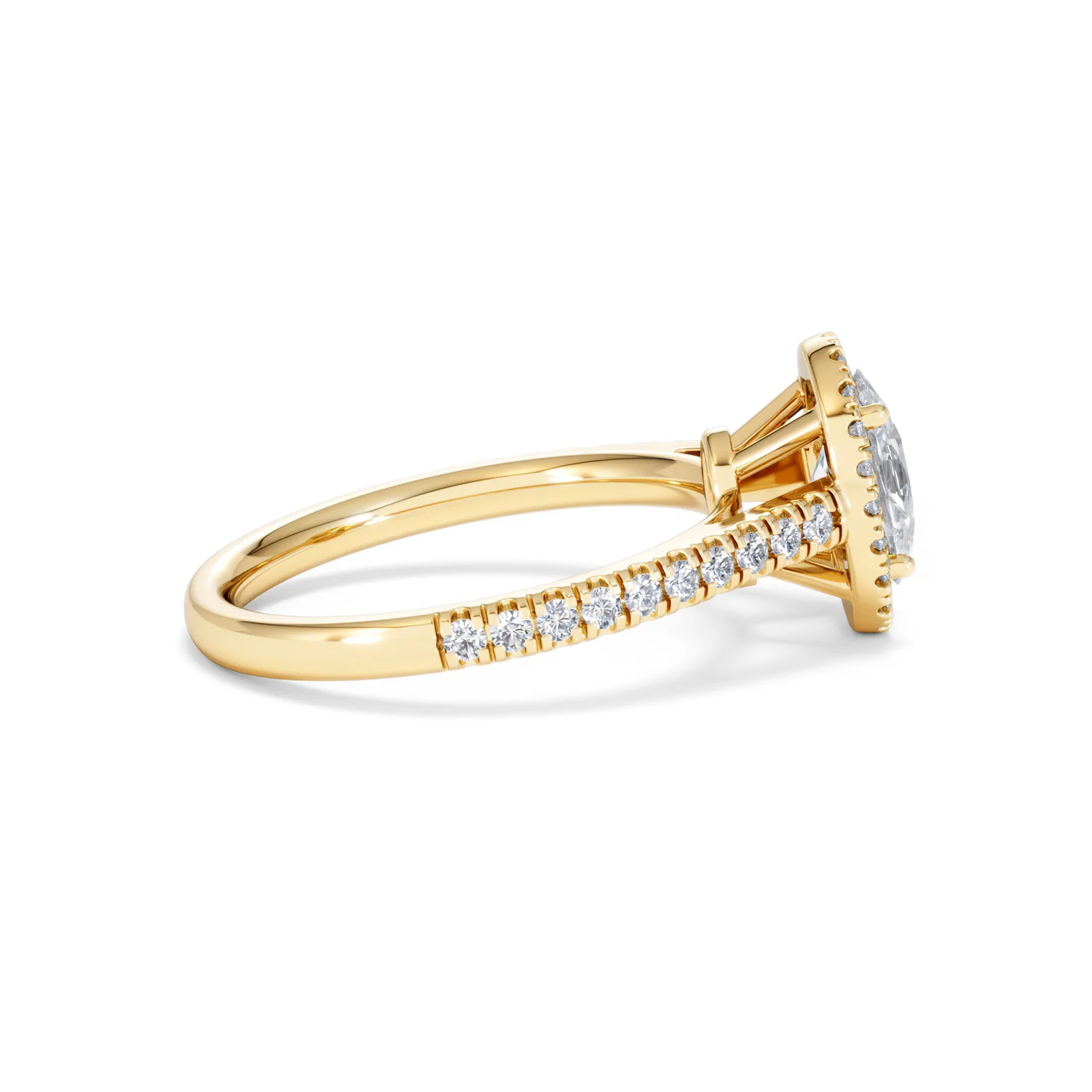 Georgina Lab Oval Diamond Halo Engagement Ring 18K Gold 1.55ct F/VS1 - Image 32