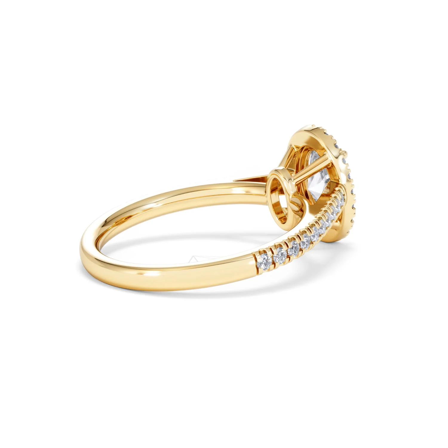 Georgina Lab Oval Diamond Halo Engagement Ring 18K Gold 1.55ct F/VS1 - Image 39