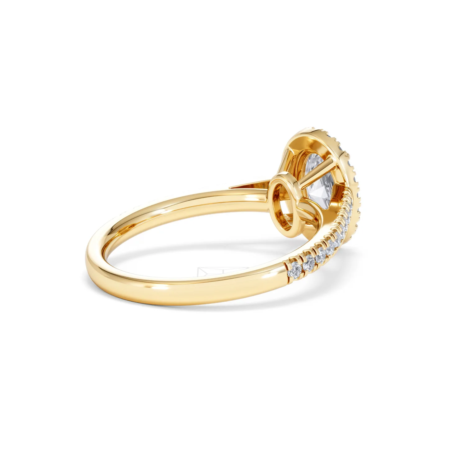 Georgina Lab Oval Diamond Halo Engagement Ring 18K Gold 1.55ct F/VS1 - Image 41