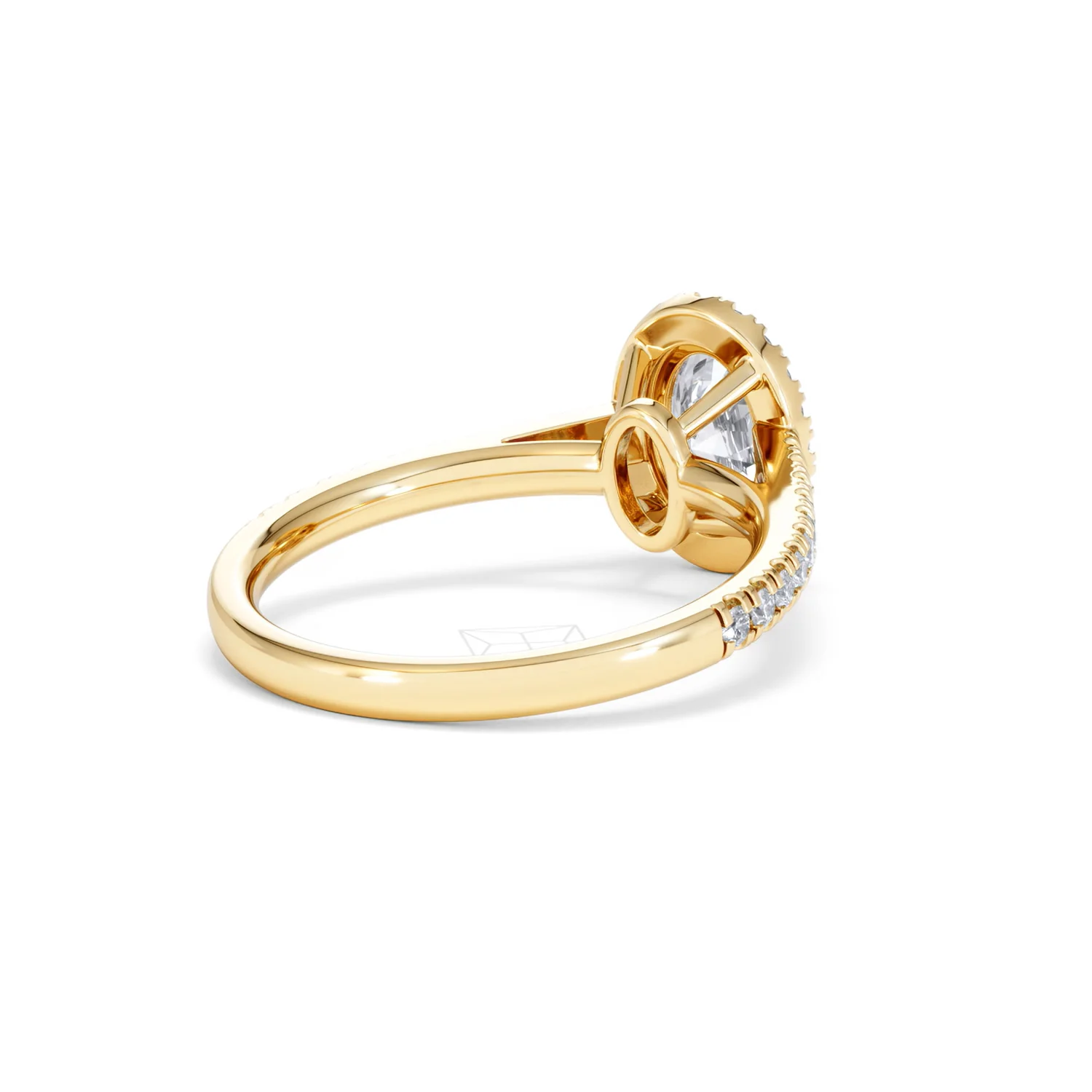 Georgina Lab Oval Diamond Halo Engagement Ring 18K Gold 1.55ct F/VS1 - Image 43