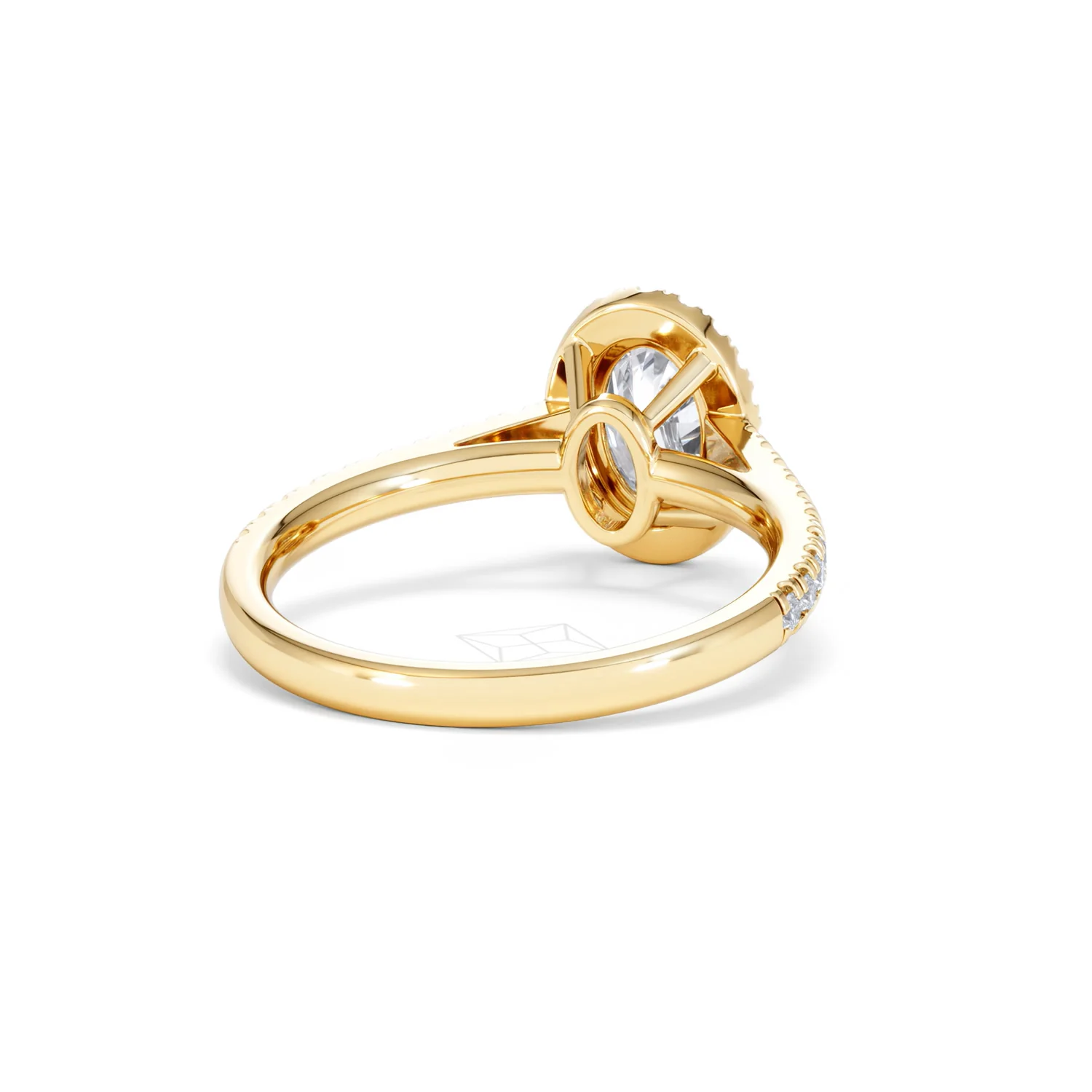 Georgina Lab Oval Diamond Halo Engagement Ring 18K Gold 1.55ct F/VS1 - Image 46
