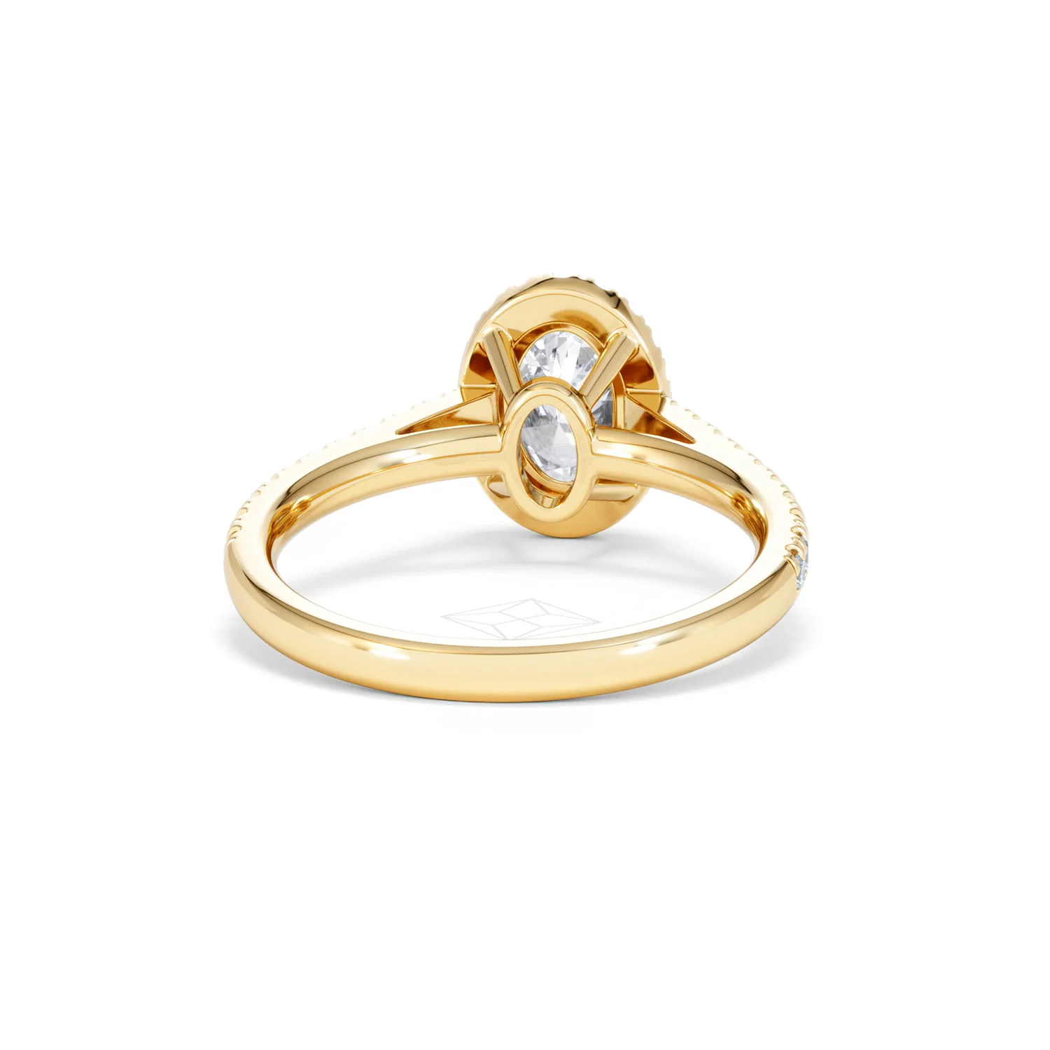 Georgina Lab Oval Diamond Halo Engagement Ring 18K Gold 1.55ct F/VS1 - Image 49