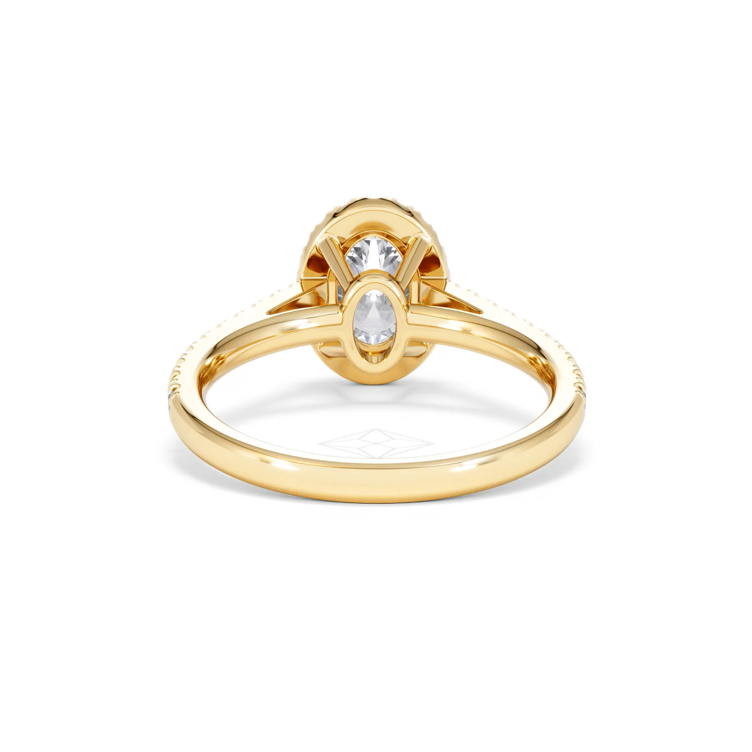 Georgina Lab Oval Diamond Halo Engagement Ring 18K Gold 1.55ct F/VS1 - Image 51