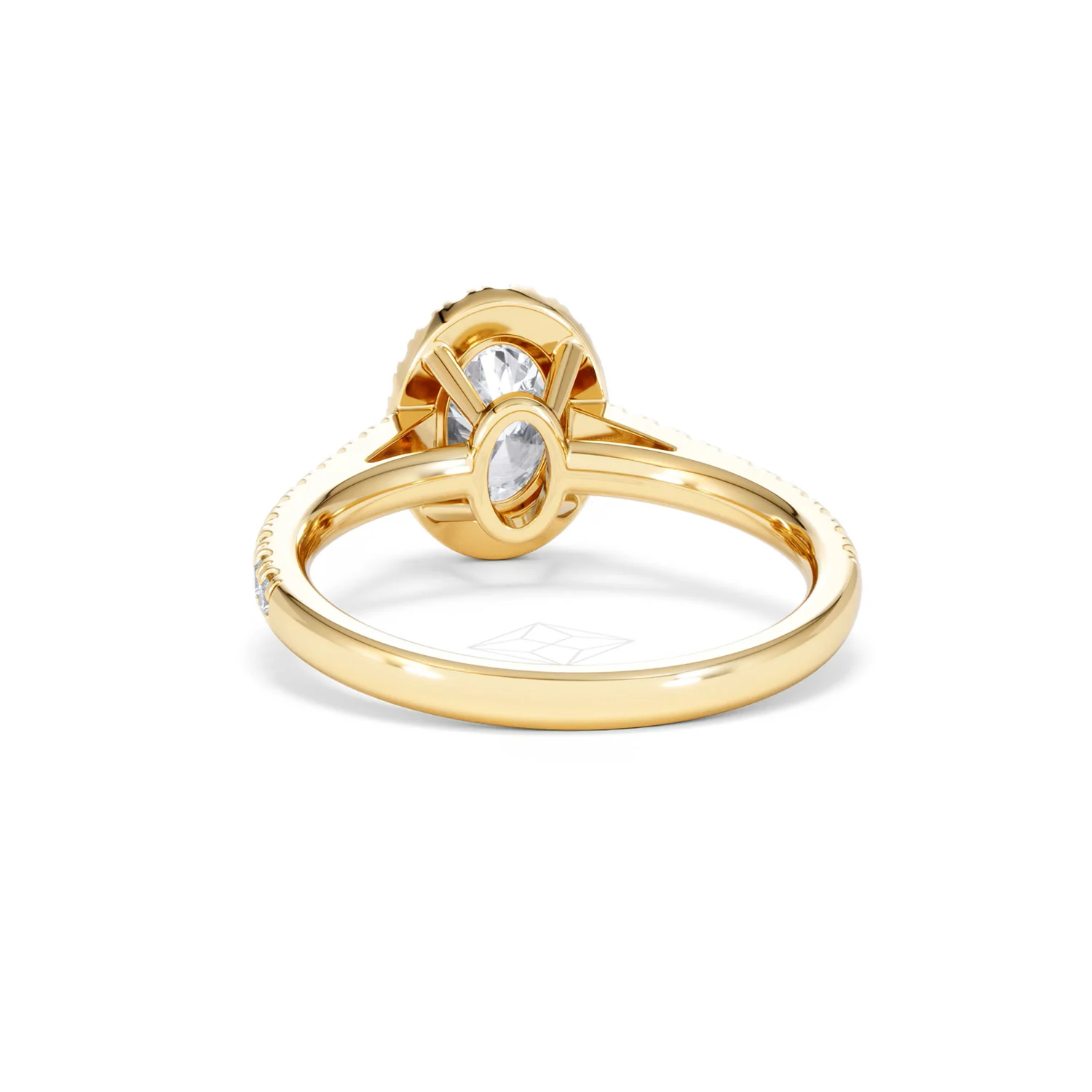 Georgina Lab Oval Diamond Halo Engagement Ring 18K Gold 1.55ct F/VS1 - Image 53