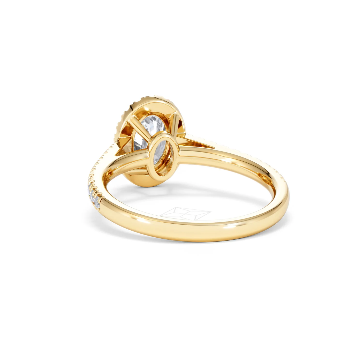 Georgina Lab Oval Diamond Halo Engagement Ring 18K Gold 1.55ct F/VS1 - Image 55