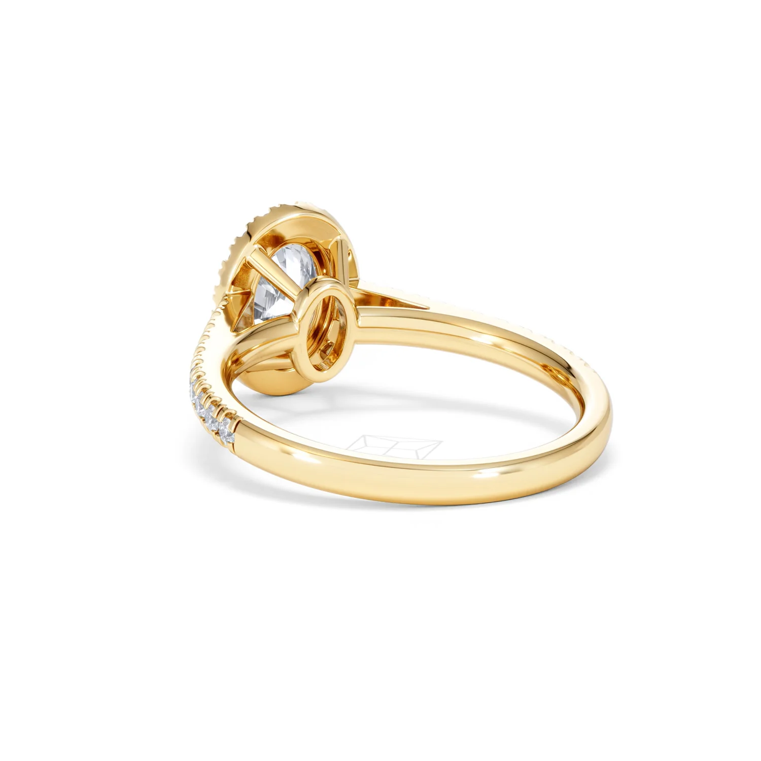 Georgina Lab Oval Diamond Halo Engagement Ring 18K Gold 1.55ct F/VS1 - Image 57