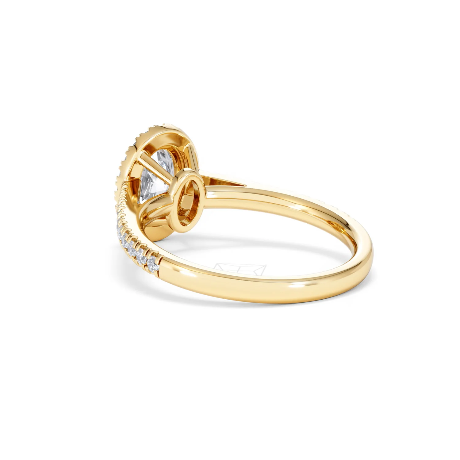 Georgina Lab Oval Diamond Halo Engagement Ring 18K Gold 1.55ct F/VS1 - Image 59