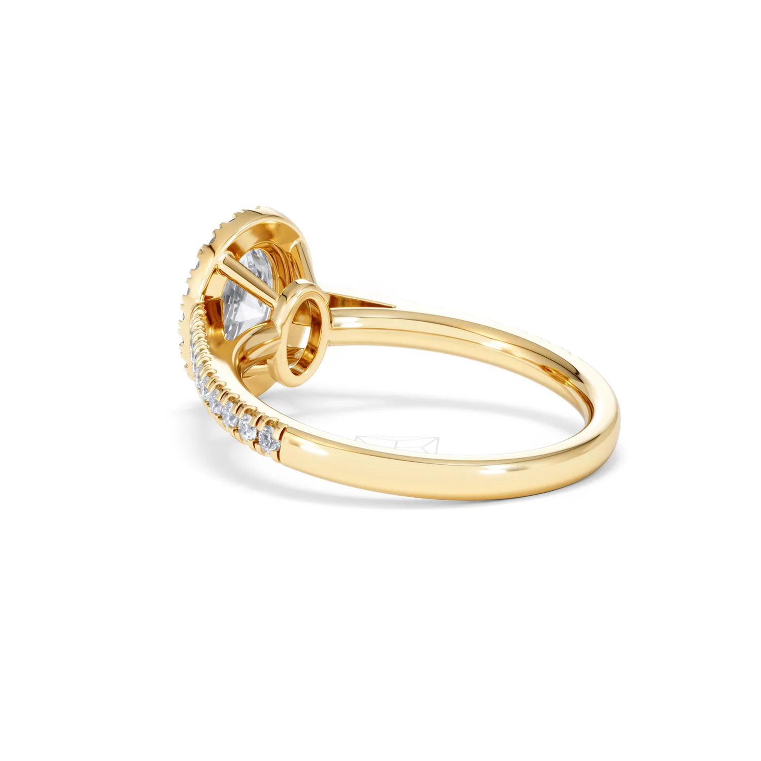 Georgina Lab Oval Diamond Halo Engagement Ring 18K Gold 1.55ct F/VS1 - Image 60