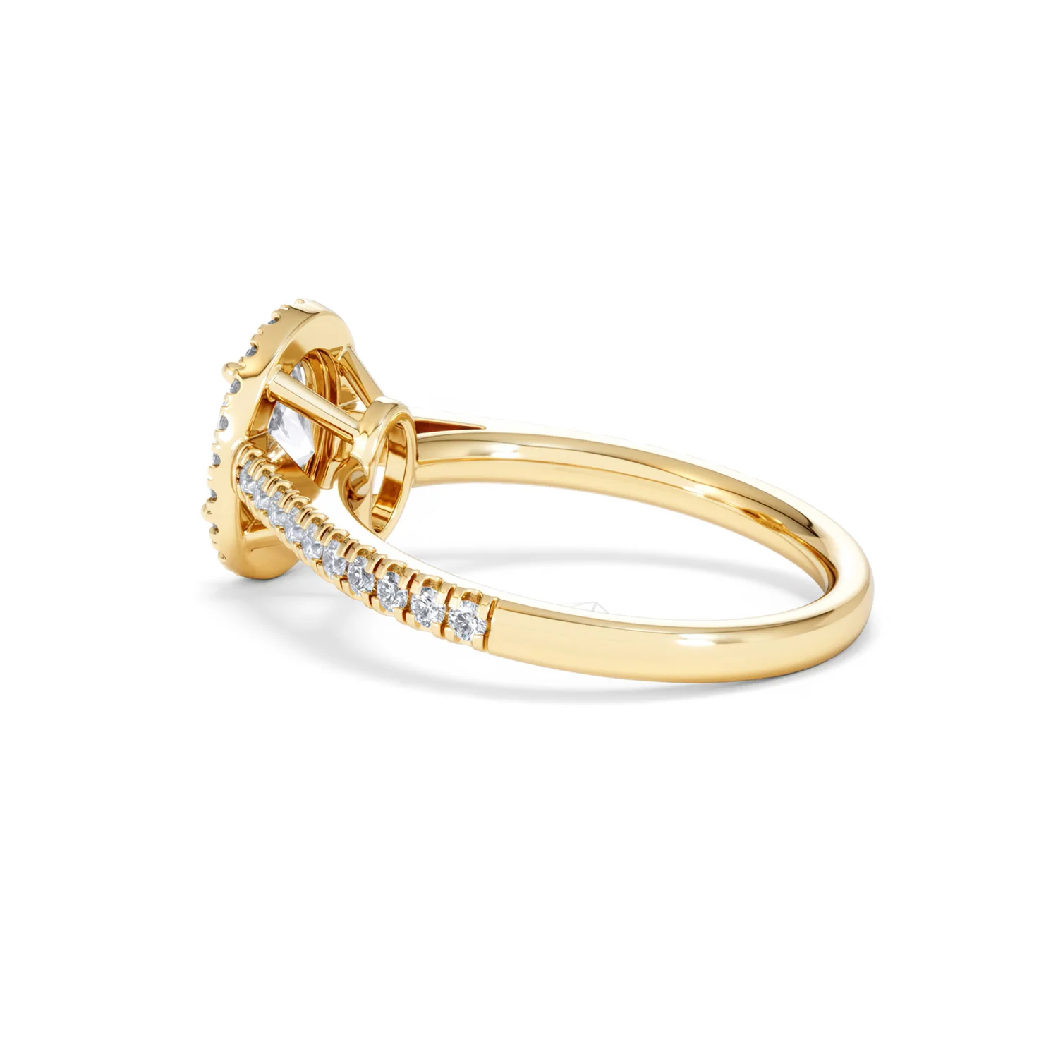 Georgina Lab Oval Diamond Halo Engagement Ring 18K Gold 1.55ct F/VS1 - Image 64