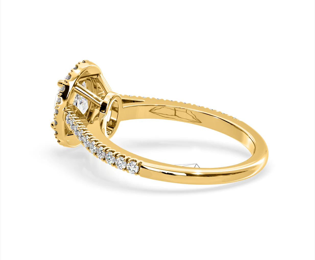 Georgina Lab Oval Diamond Halo Engagement Ring 18K Gold 2.05ct F/VS1 - Image 114
