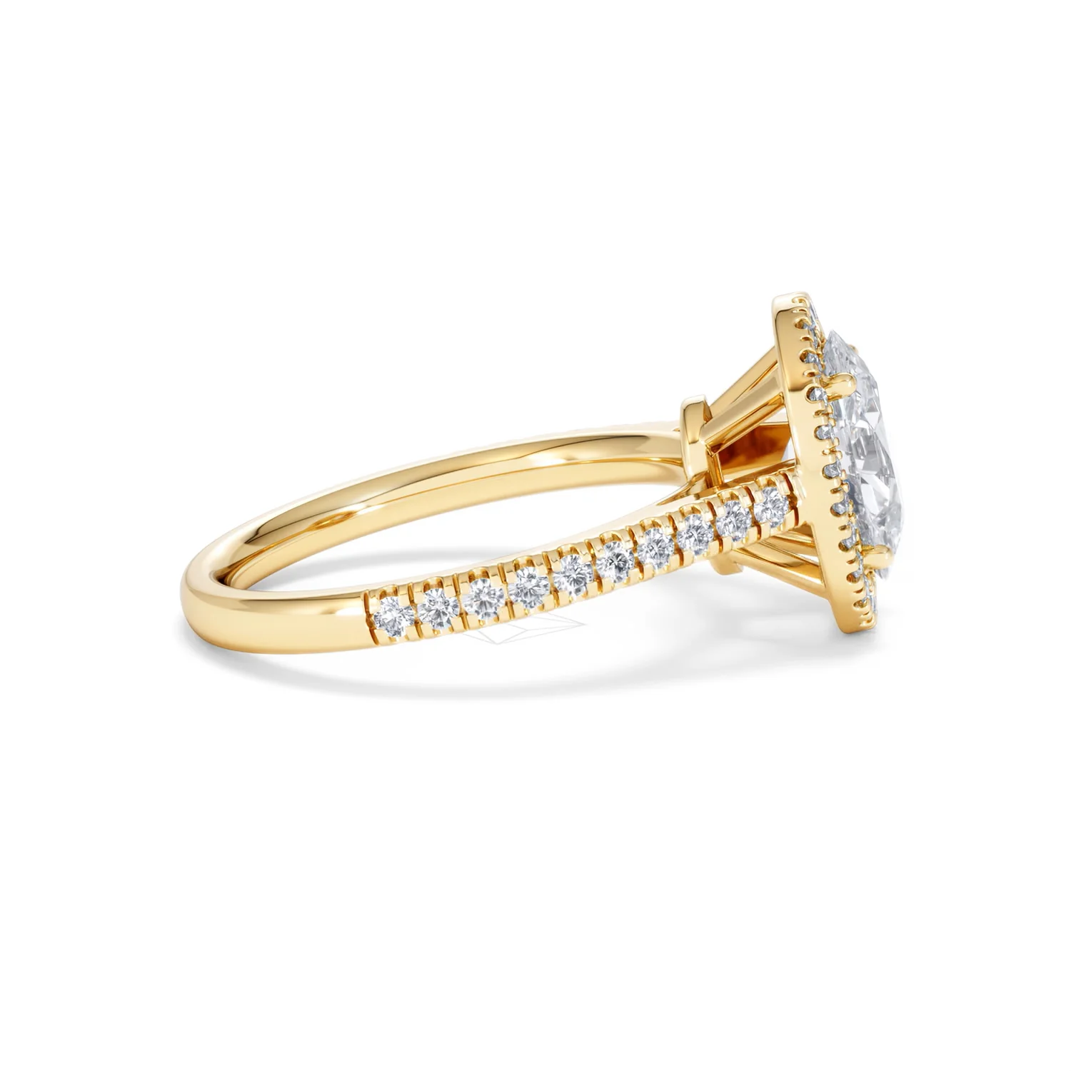 Georgina Lab Oval Diamond Halo Engagement Ring 18K Gold 2.05ct F/VS1 - Image 30