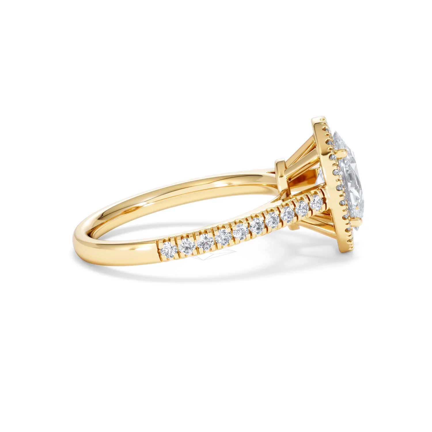 Georgina Lab Oval Diamond Halo Engagement Ring 18K Gold 2.05ct F/VS1 - Image 31